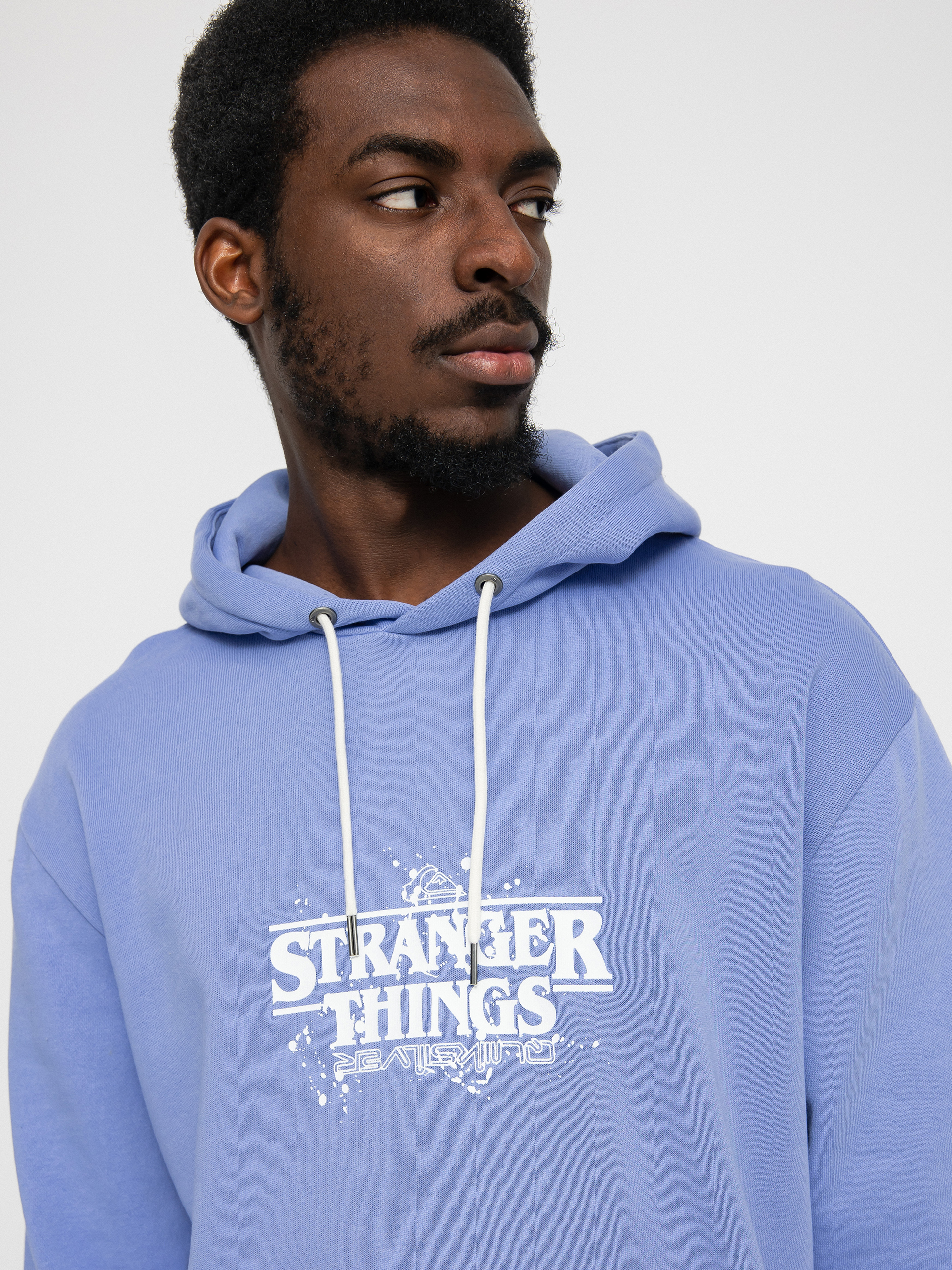 Quiksilver X Stranger Things Official Logo HD Hoodie (jacaranda)