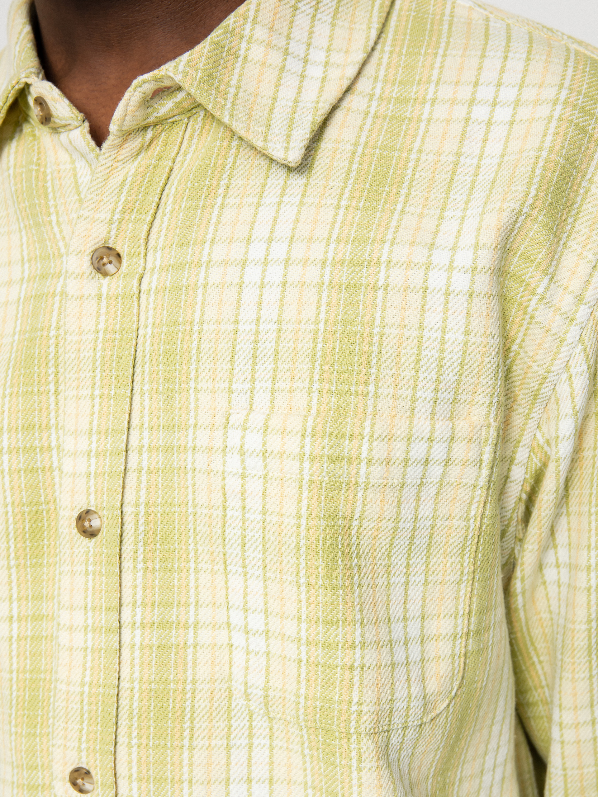 Stussy Beach Plaid Hemd (lime)