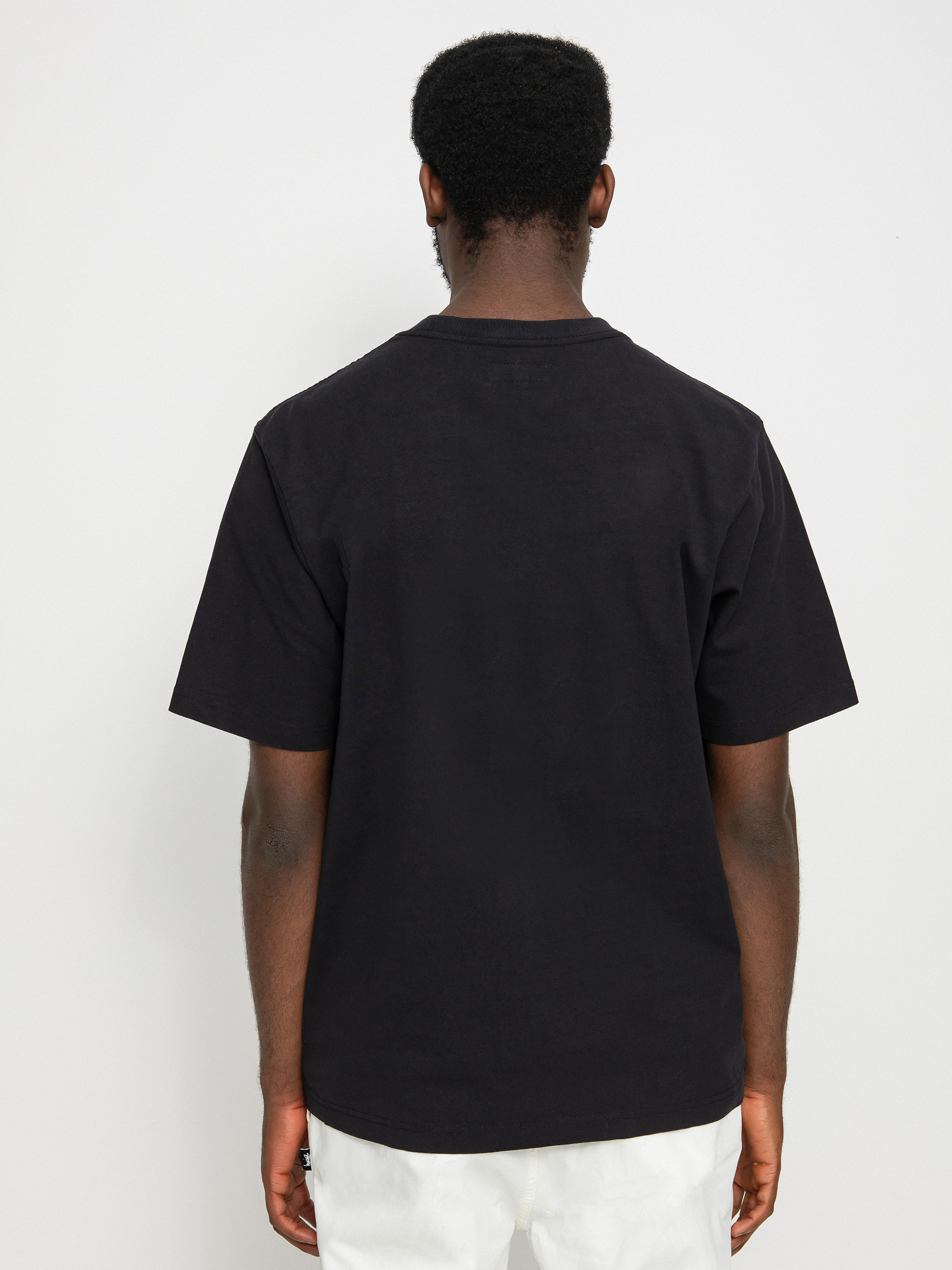Stussy Stock Logo Crew T-Shirt (black22)