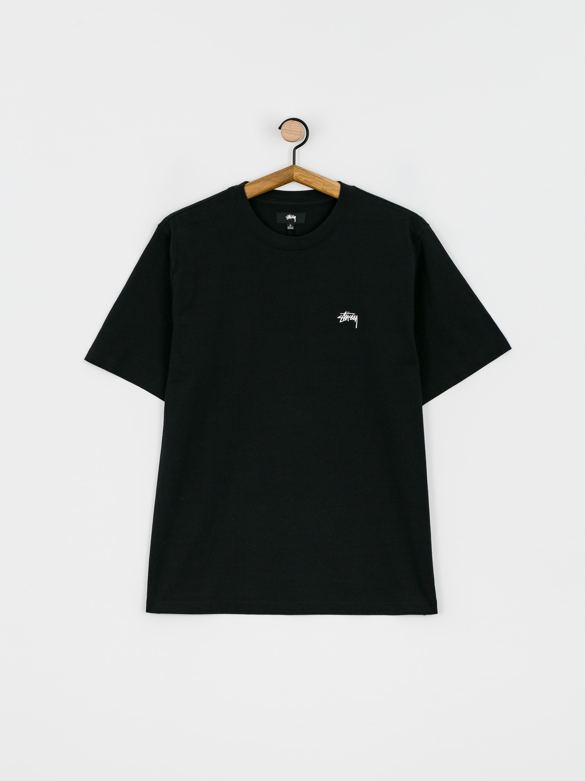 Stussy Stock Logo Crew T-Shirt (black22)