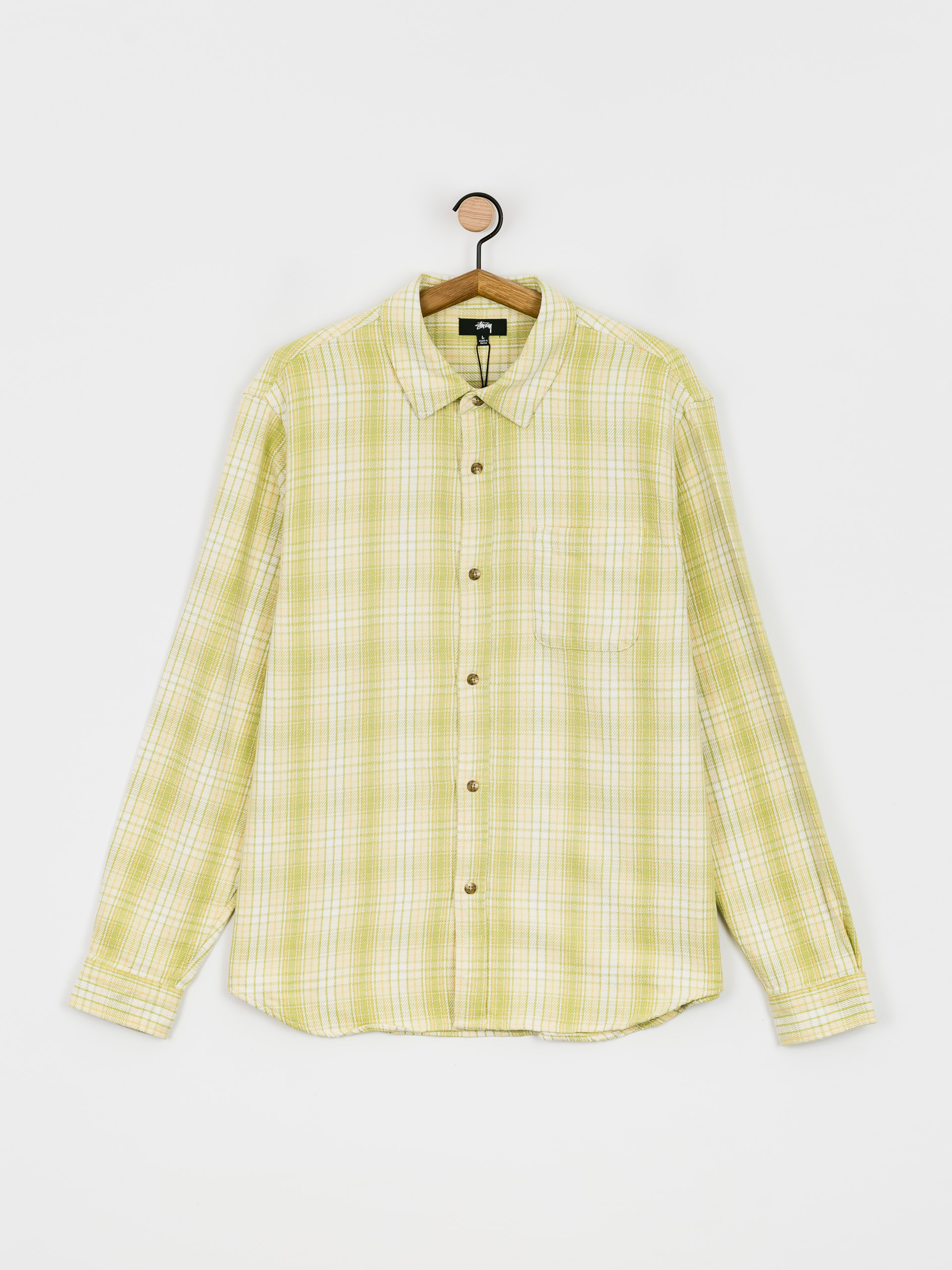 Stussy Beach Plaid Hemd (lime)