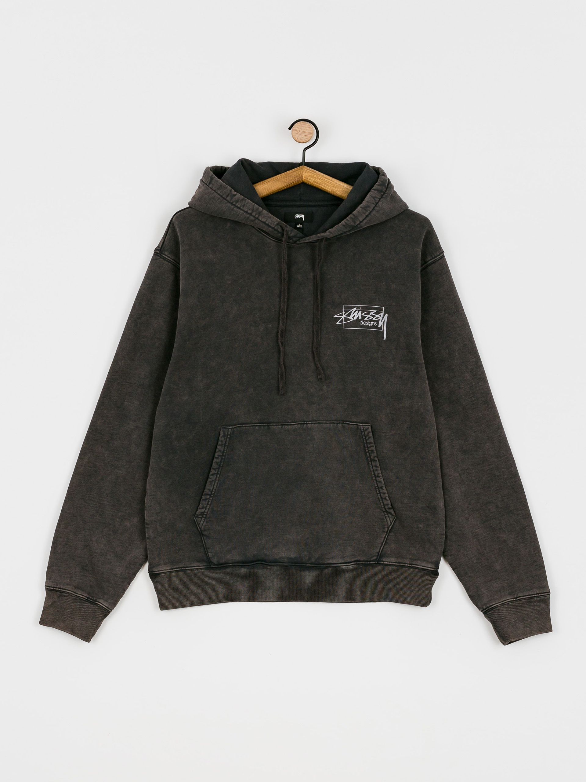 Stussy dyed stussy discount designs hoodie black