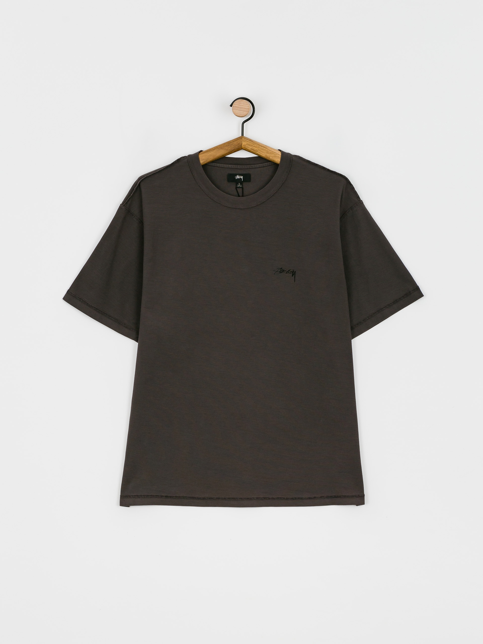 Stussy Dyed Inside Out Crew T-shirt black (faded black)