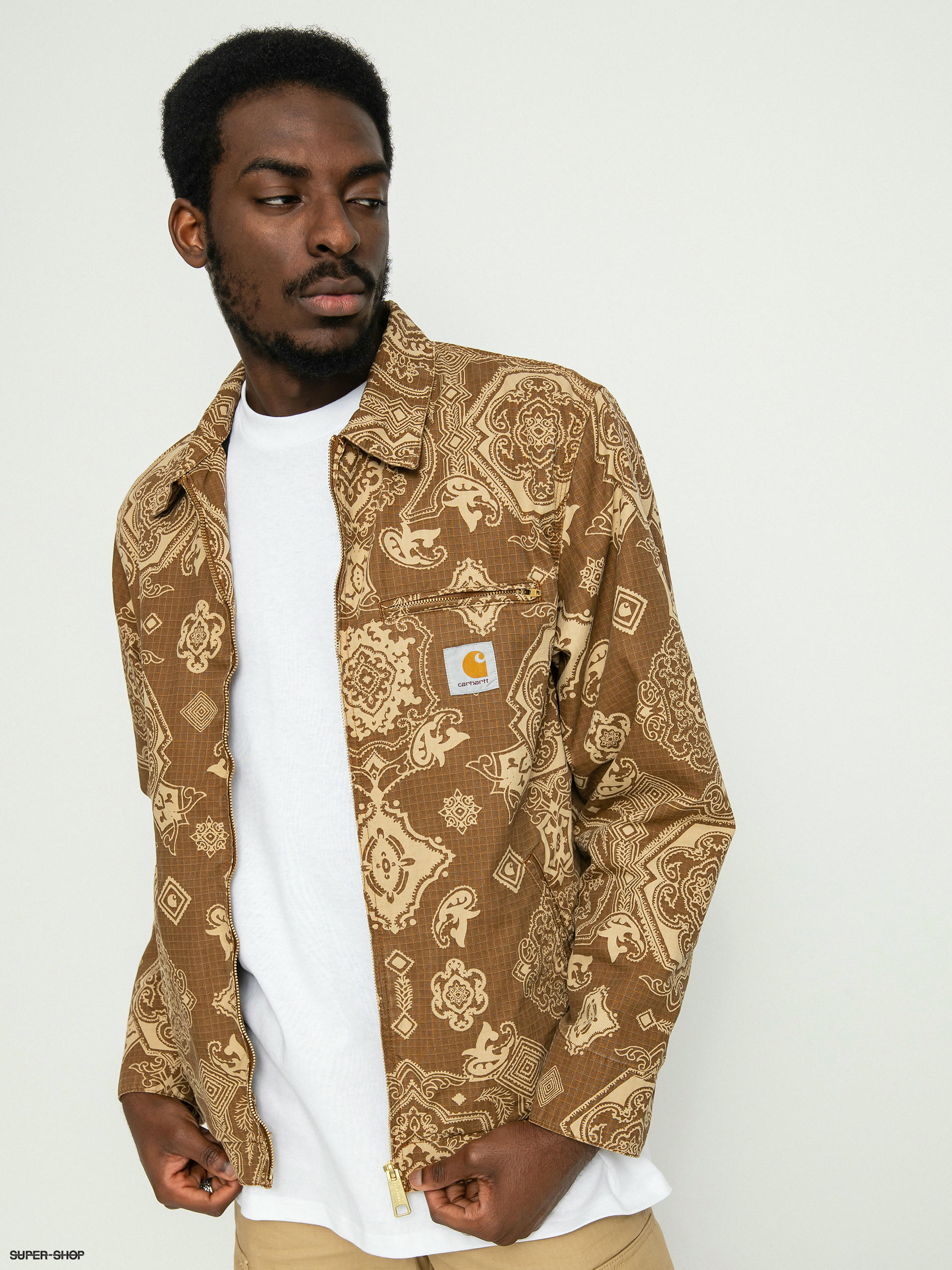 Carhartt WIP Detroit Jacket (verse print/hamilton brown)