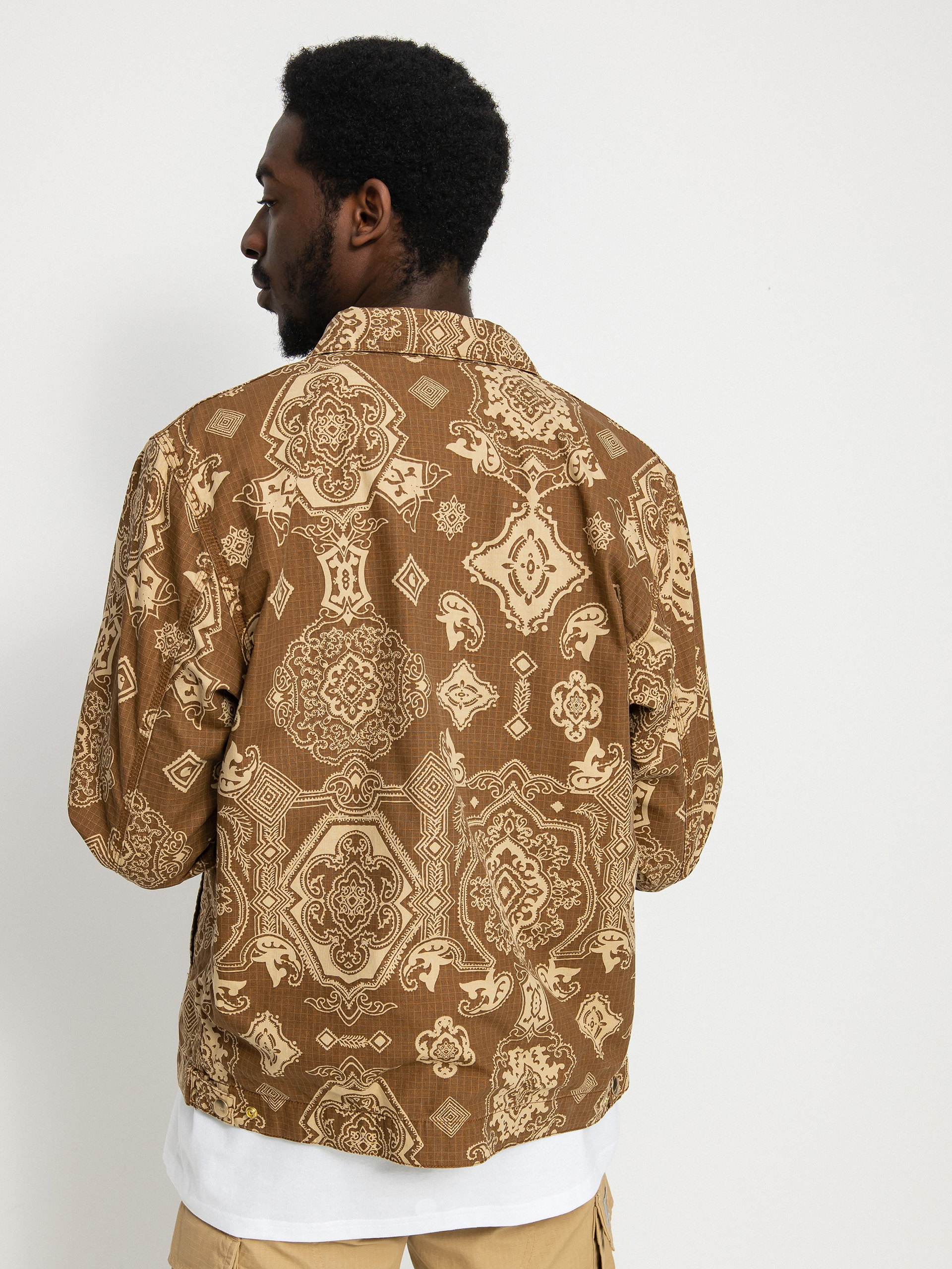 Carhartt WIP Detroit Jacke (verse print/hamilton brown)