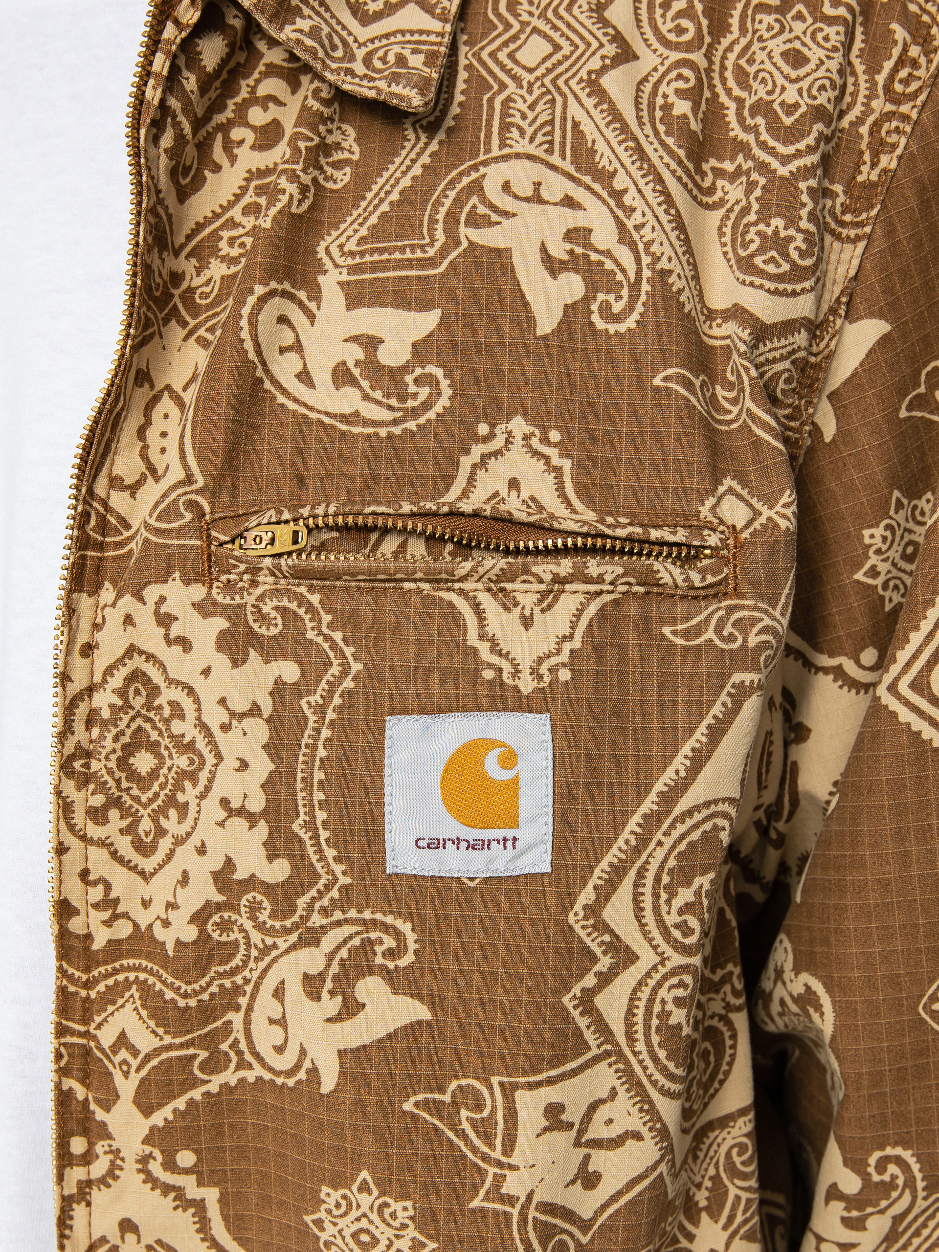 Carhartt WIP Detroit Jacke (verse print/hamilton brown)