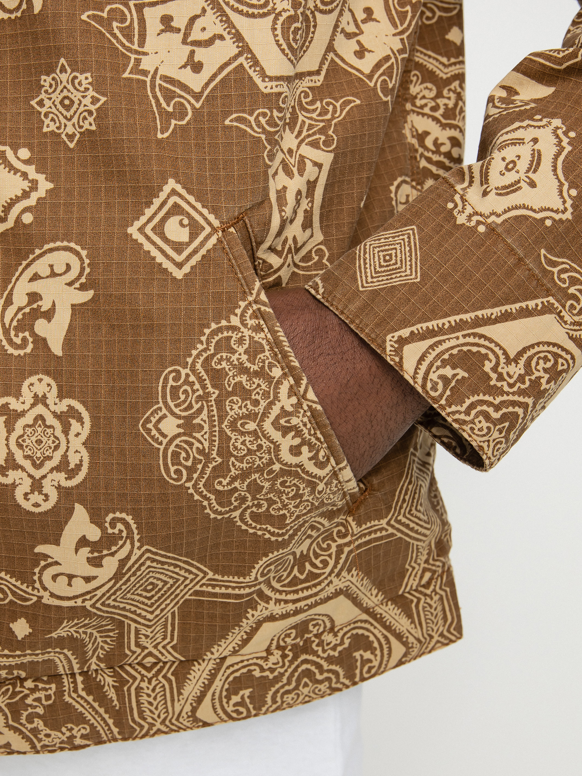 Carhartt WIP Detroit Jacke (verse print/hamilton brown)