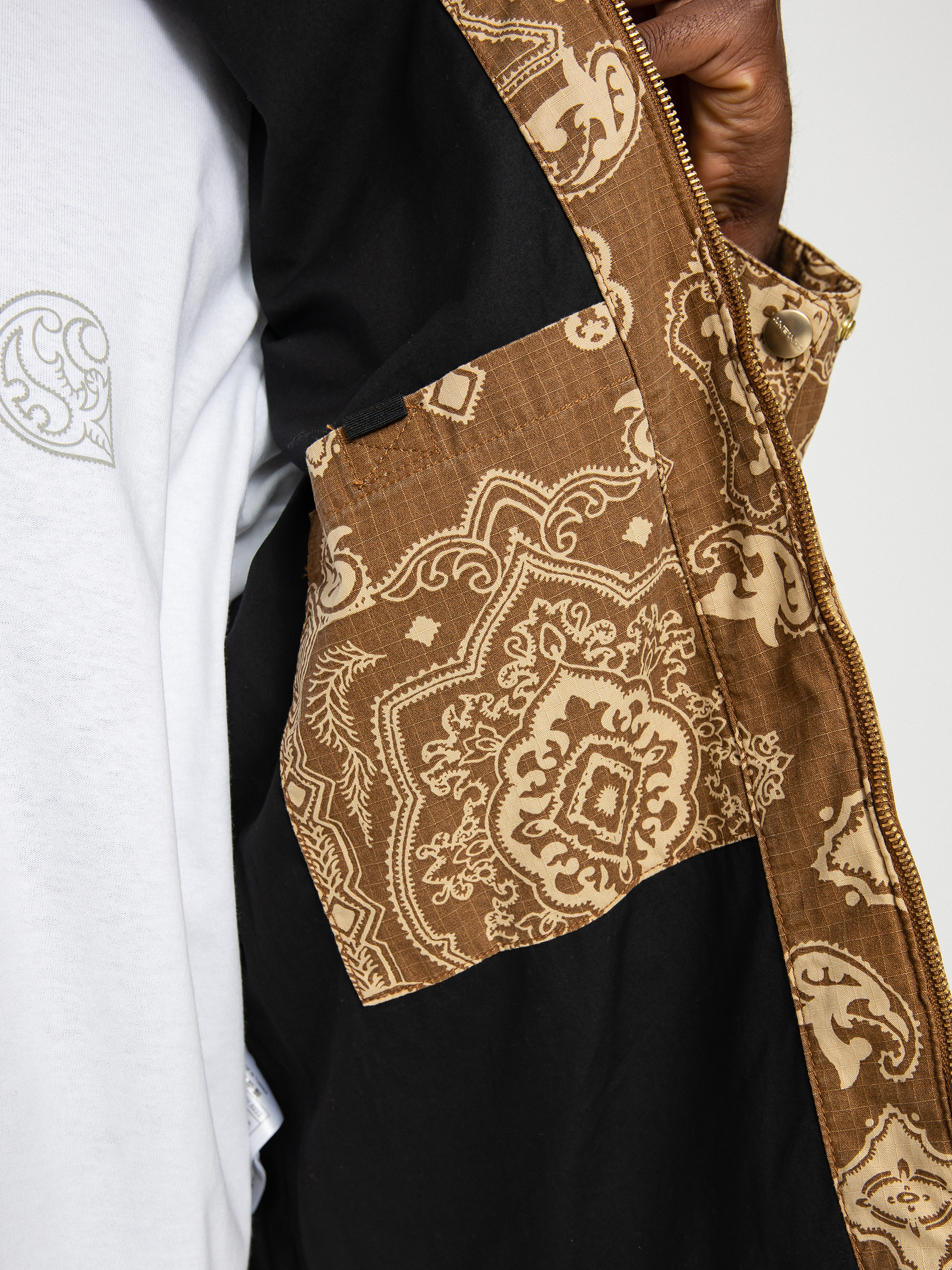 Carhartt WIP Detroit Jacke (verse print/hamilton brown)