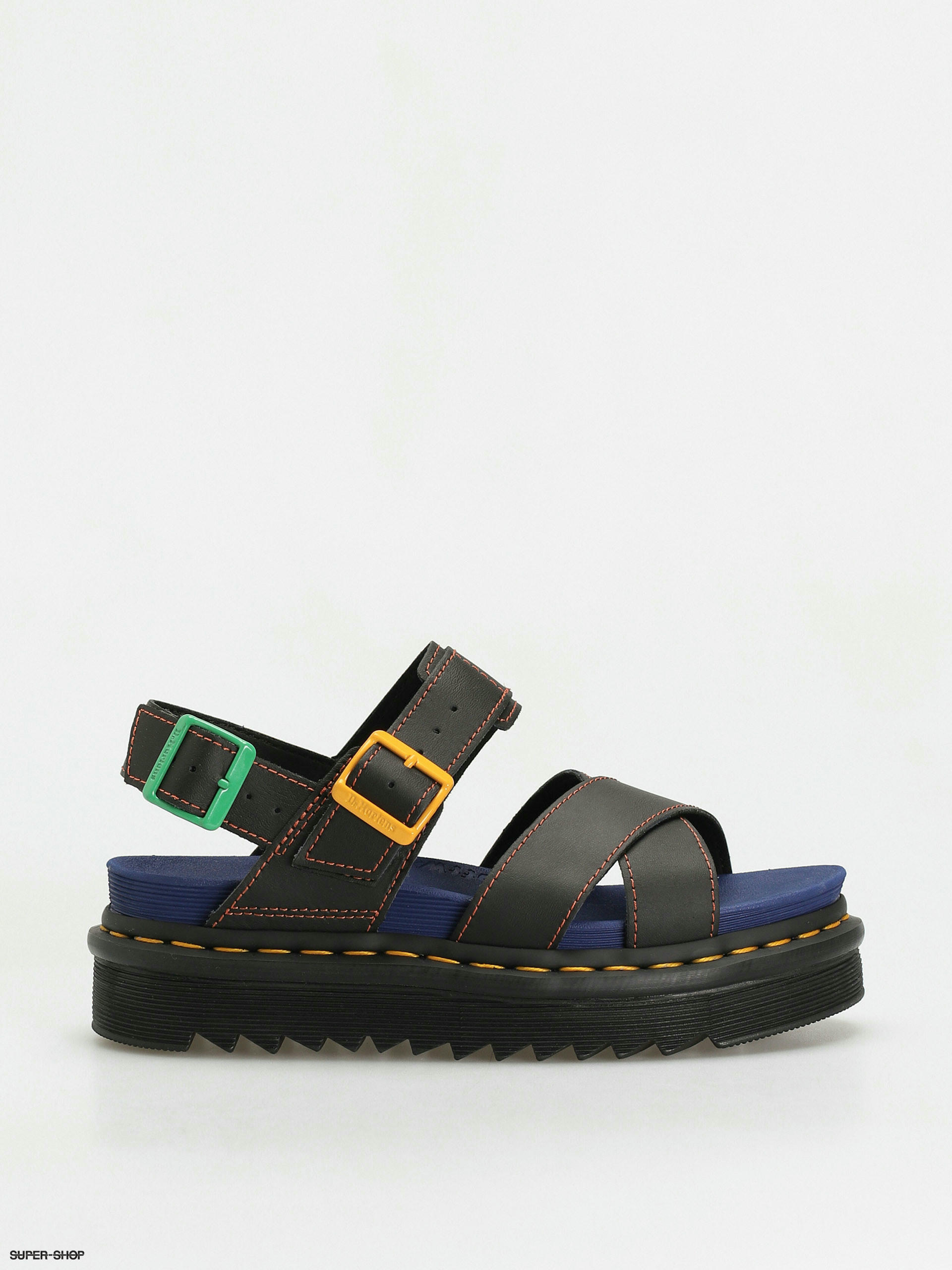 black voss sandals