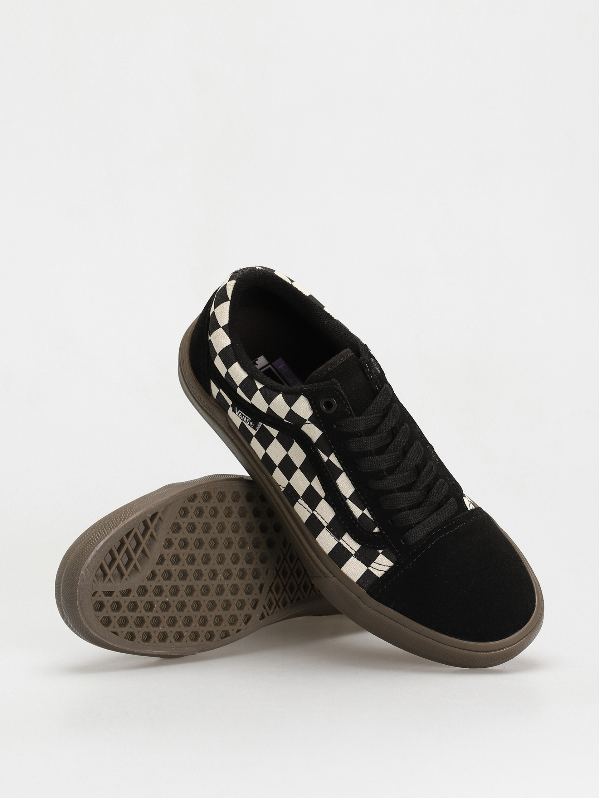 Vans Bmx Old Skool Shoes black (checkerboard black/dark gum)