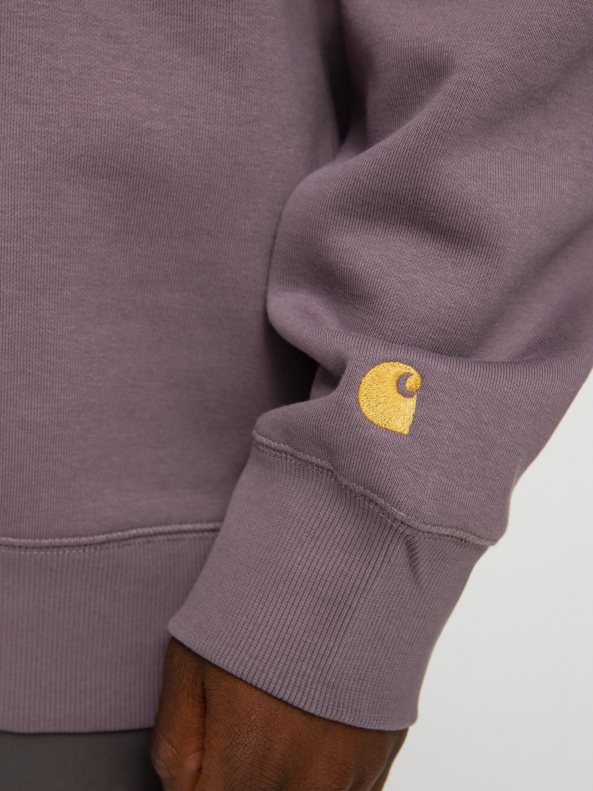 Carhartt WIP Chase Sweatshirt (misty thistle/gold)