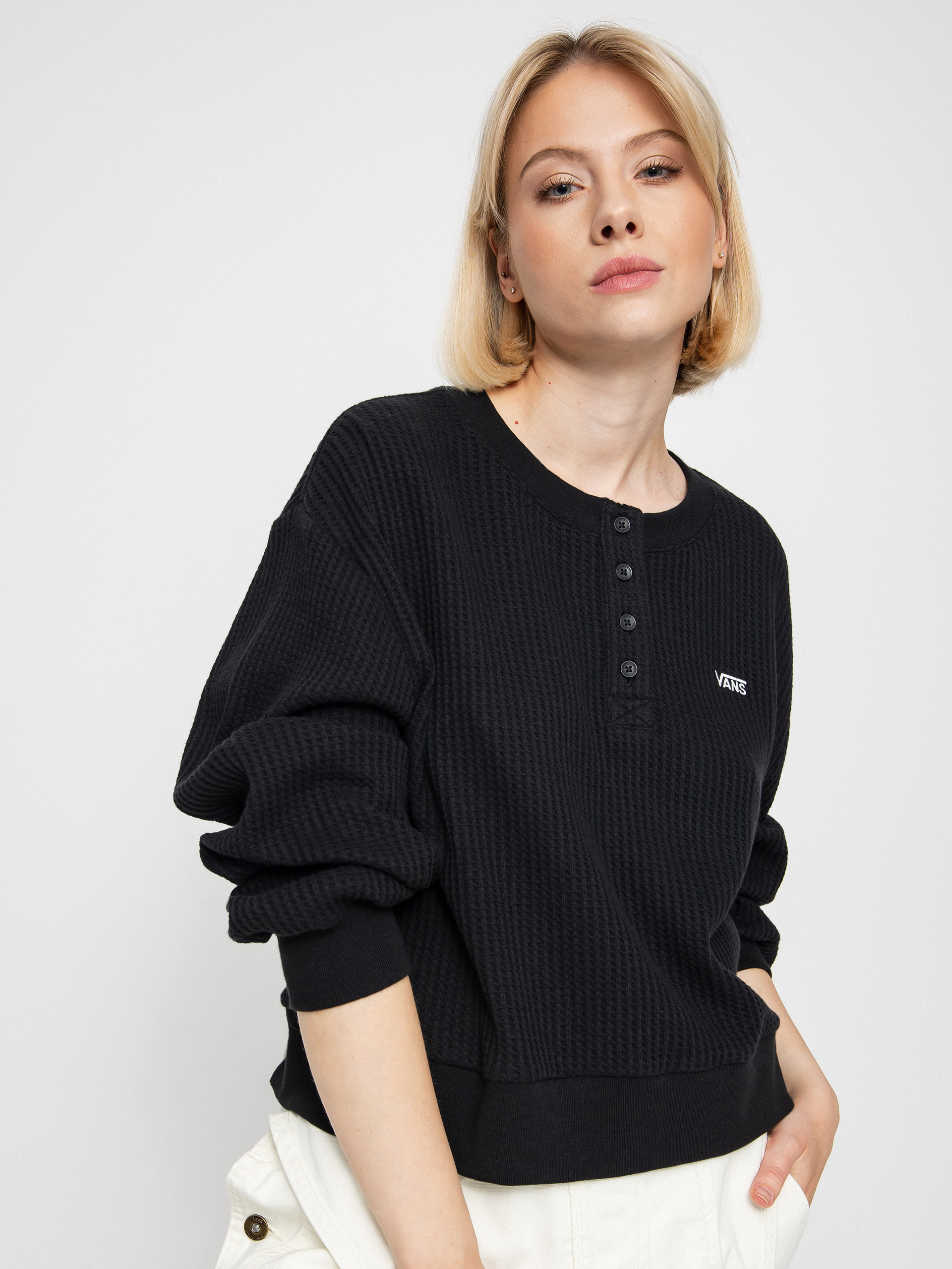 Vans Laid Back Henley Sweatshirt Wmn (black)