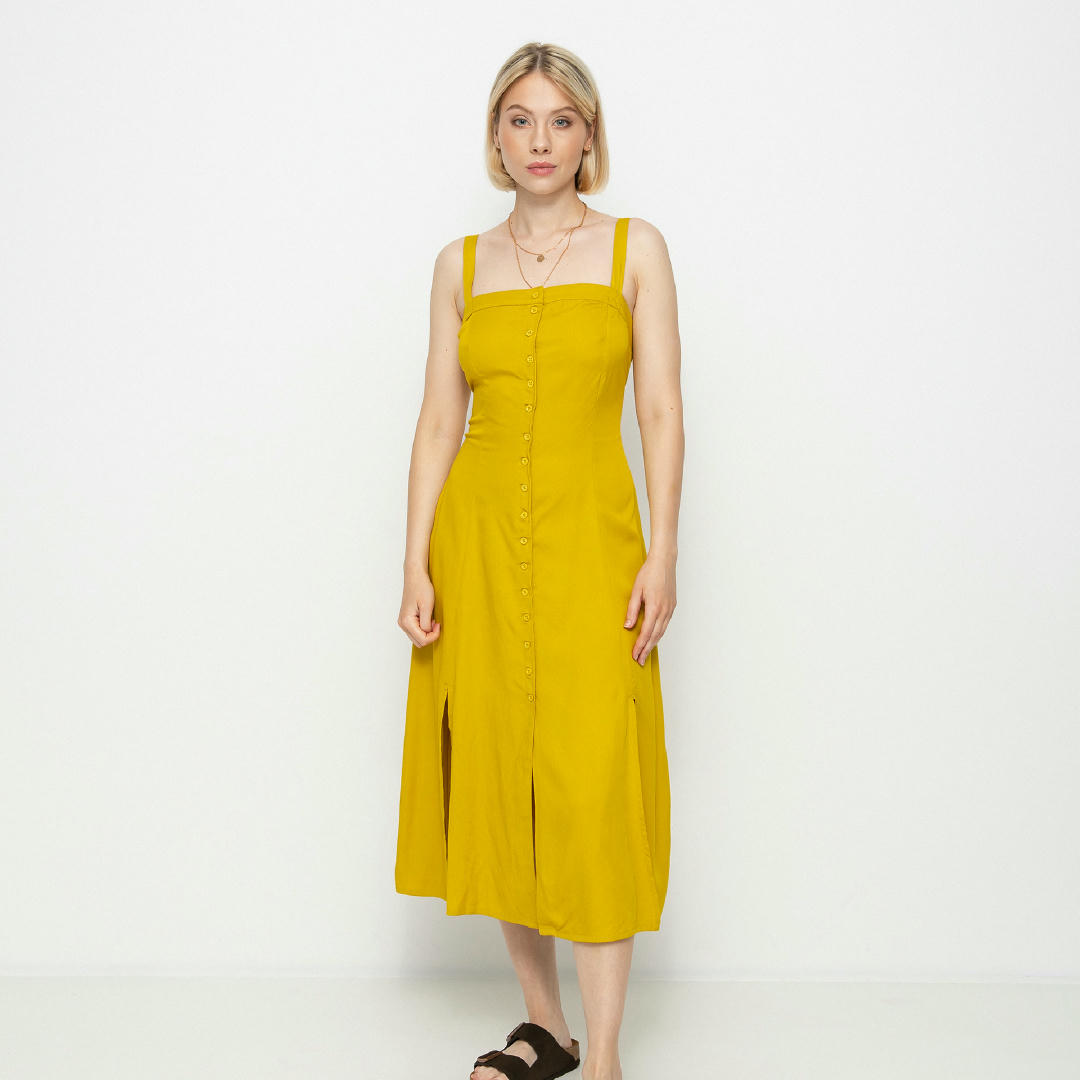 RVCA Jethro Dress Wmn (sulphur)