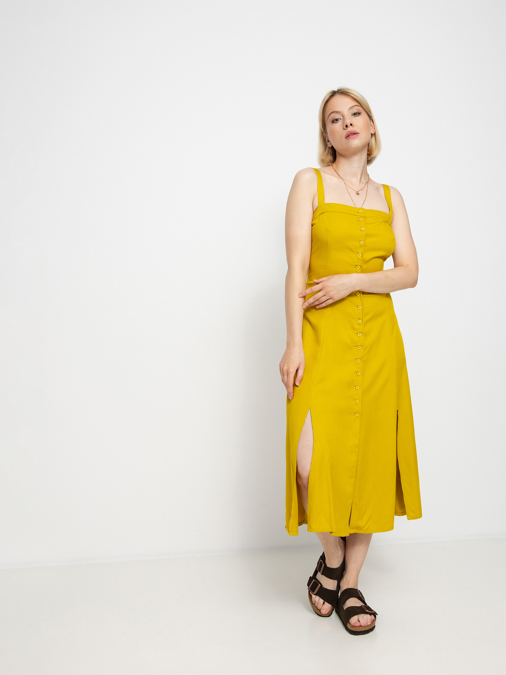 RVCA Jethro Dress Wmn (sulphur)