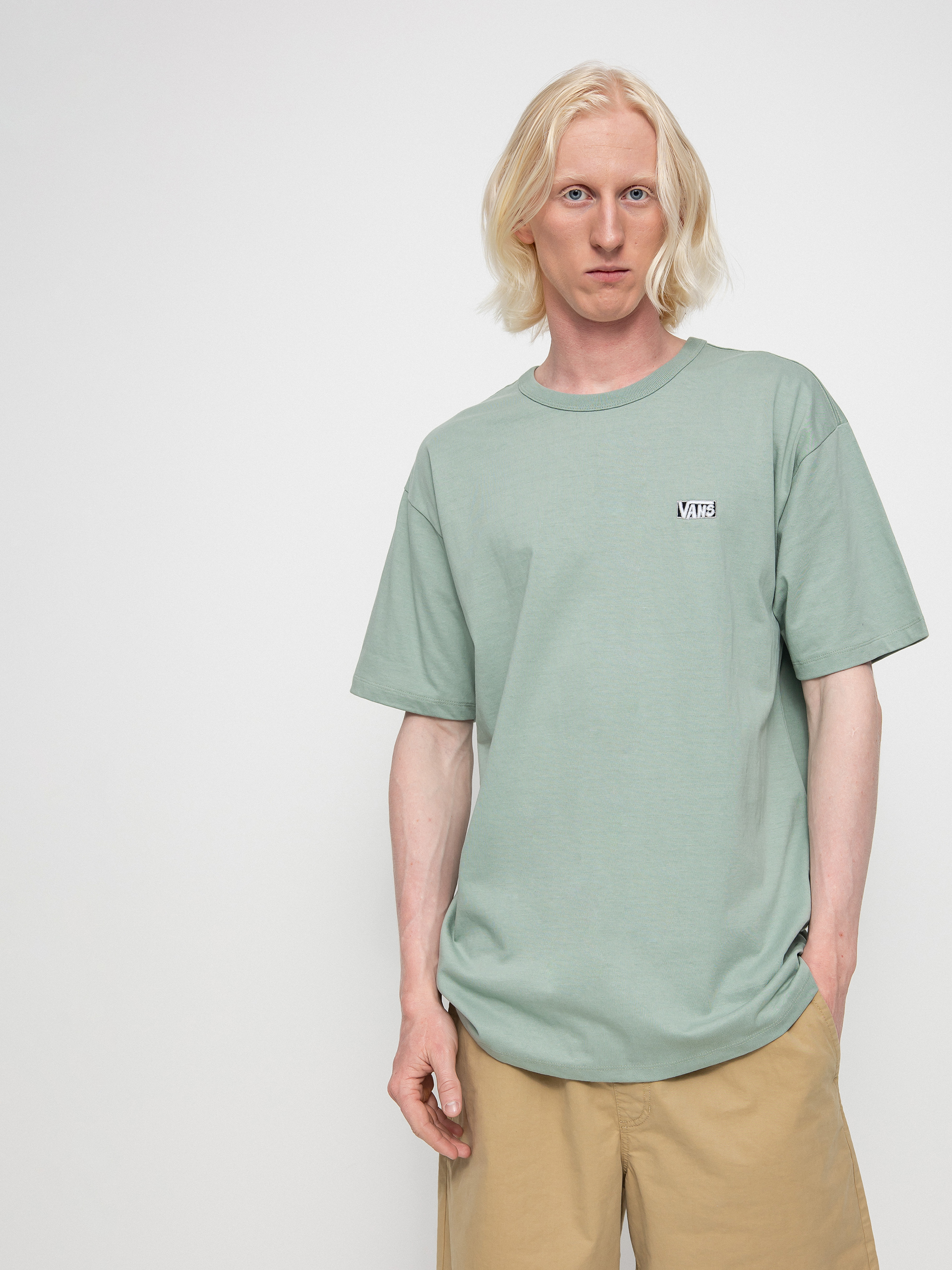 mint green vans shirt