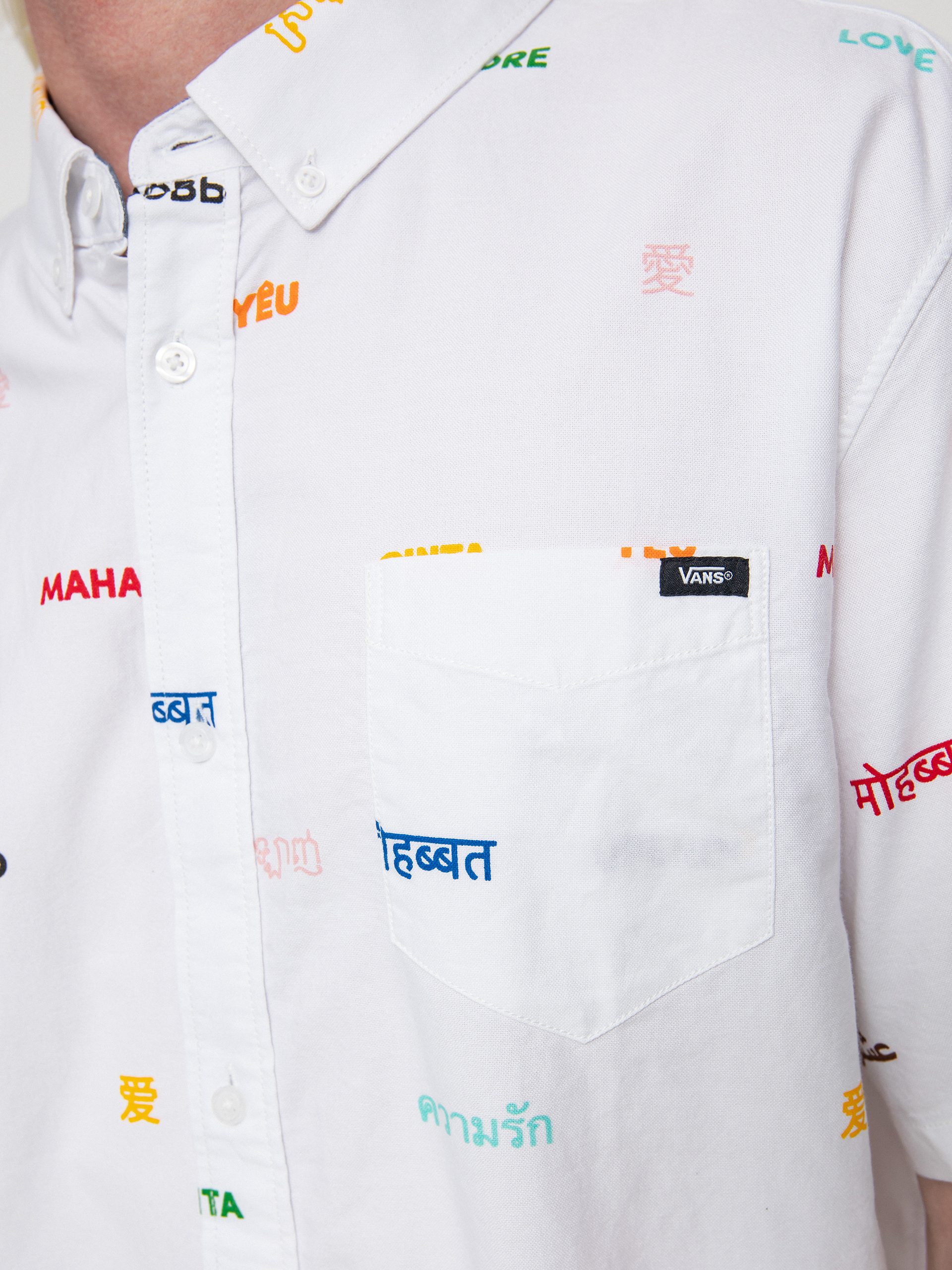 Vans Houser Hemd (pride/white)