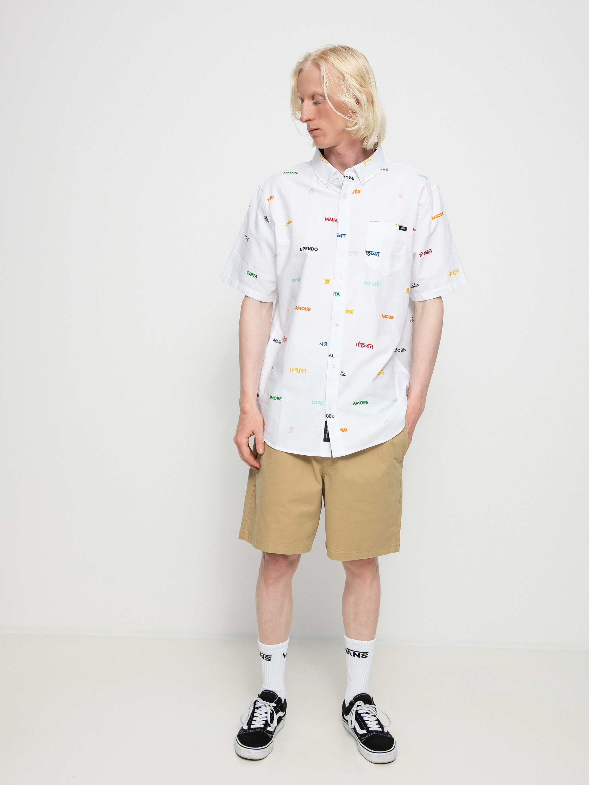 Vans Houser Hemd (pride/white)