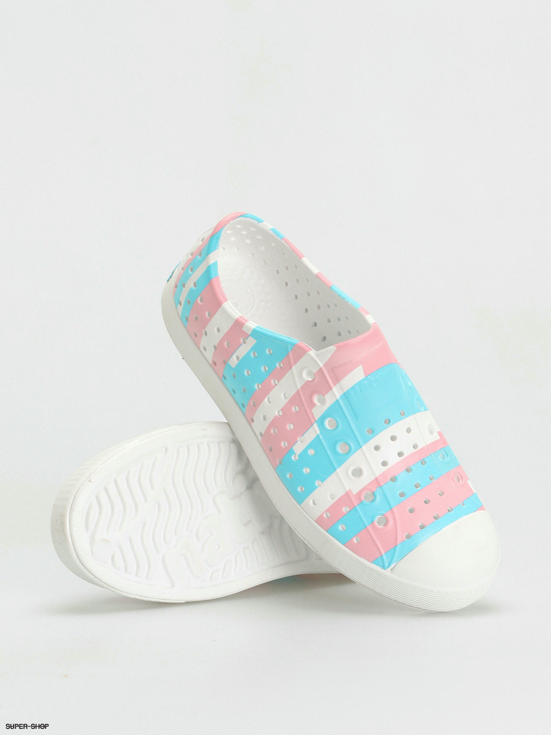 Native Jefferson Print Shoes (shell white/shell white/pastel multi