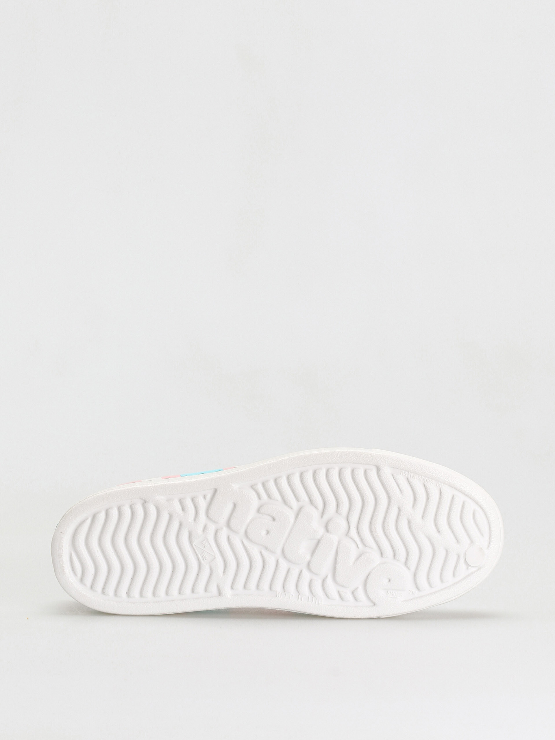 Native Jefferson Print Shoes (shell white/shell white/pastel multi stripe)