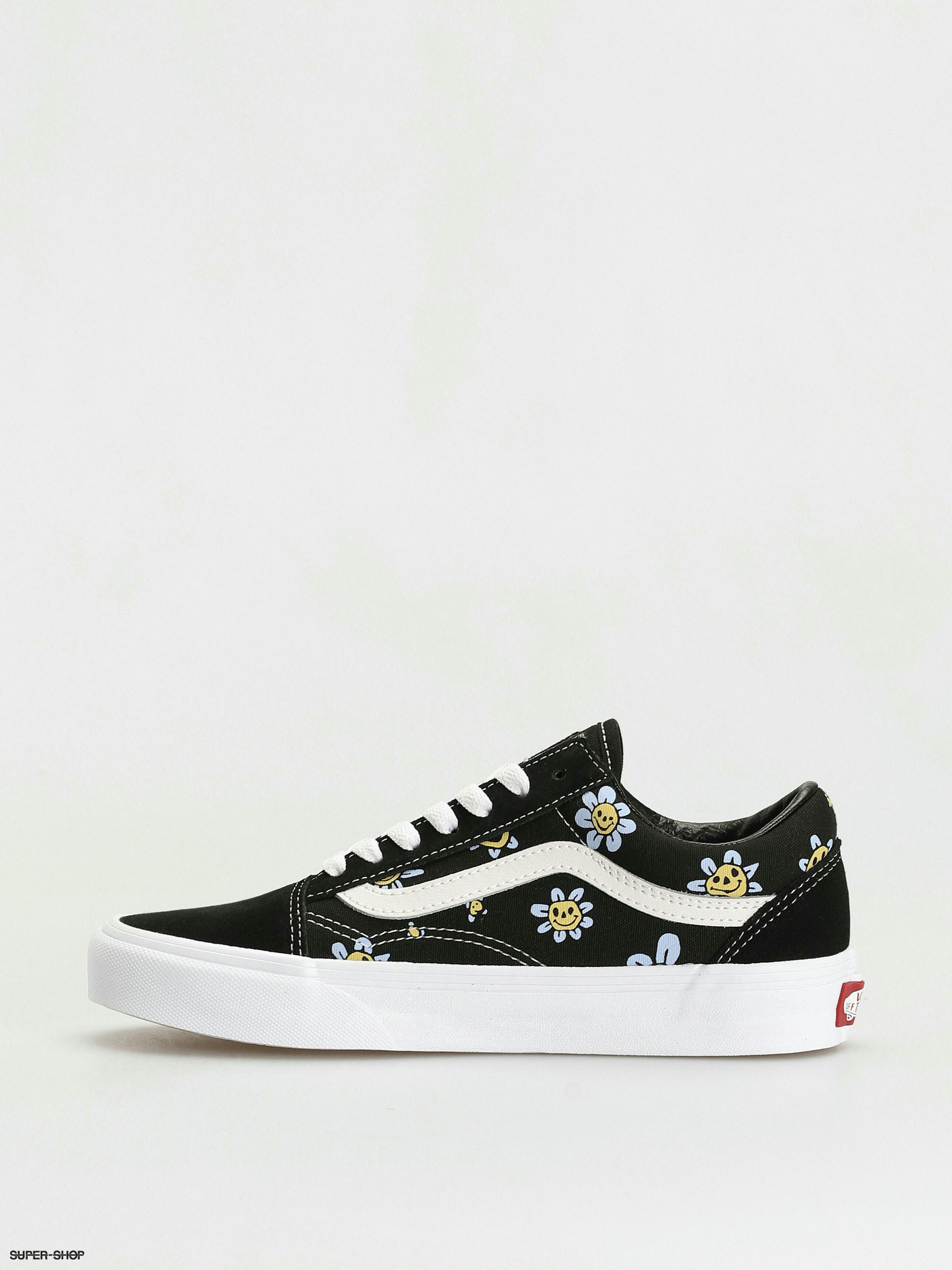 Vans on sale yellow flower