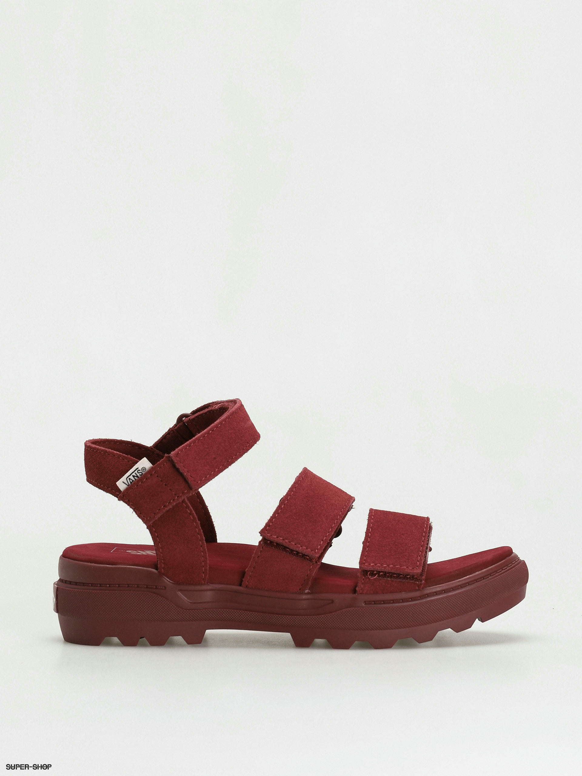 Vans cheap red sandals