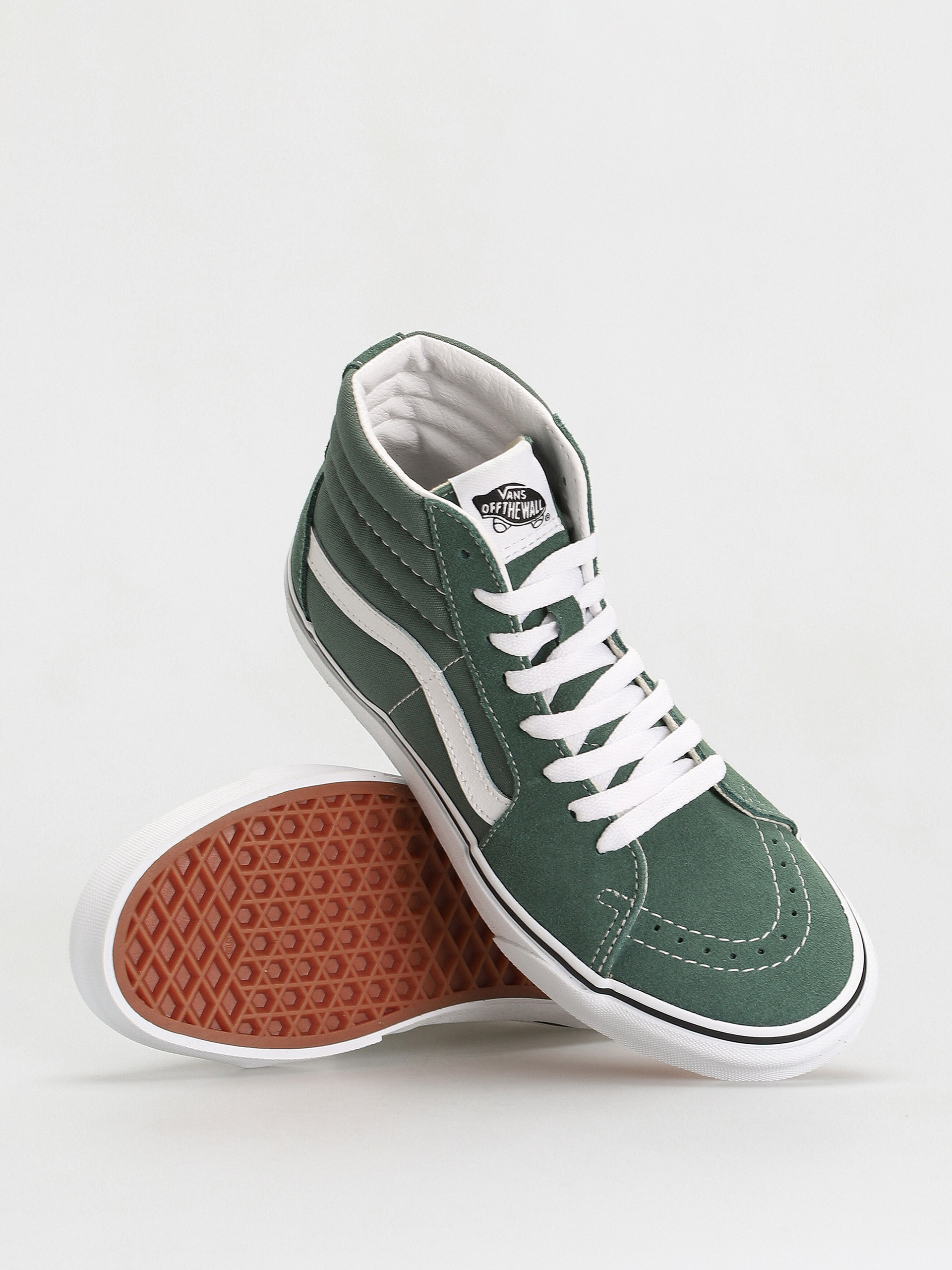 Vans Sk8 Hi Shoes (color theory duck green)