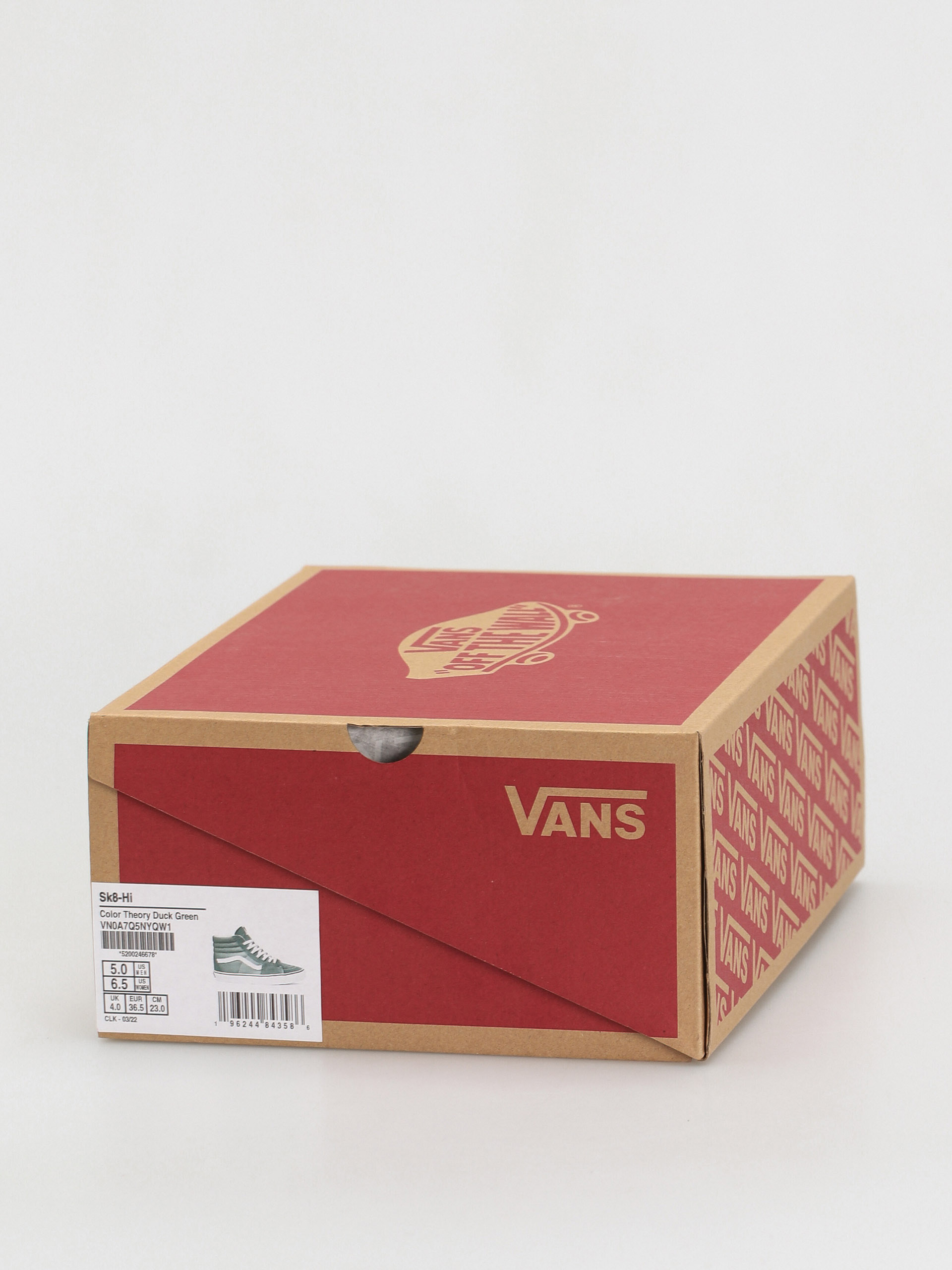 Vans Sk8 Hi Shoes (color theory duck green)