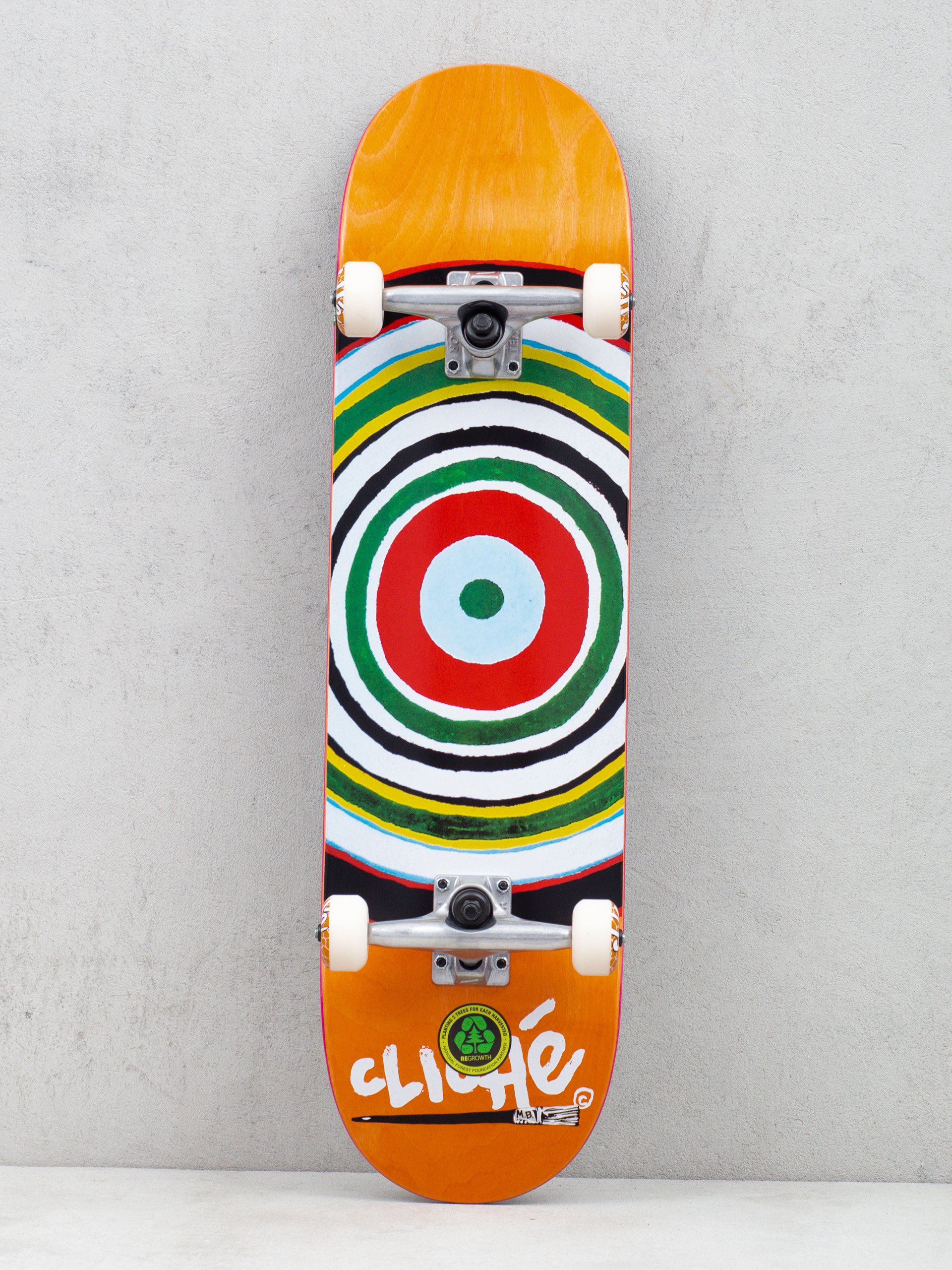 Cliche Painted Circle Skateboard (assorted)