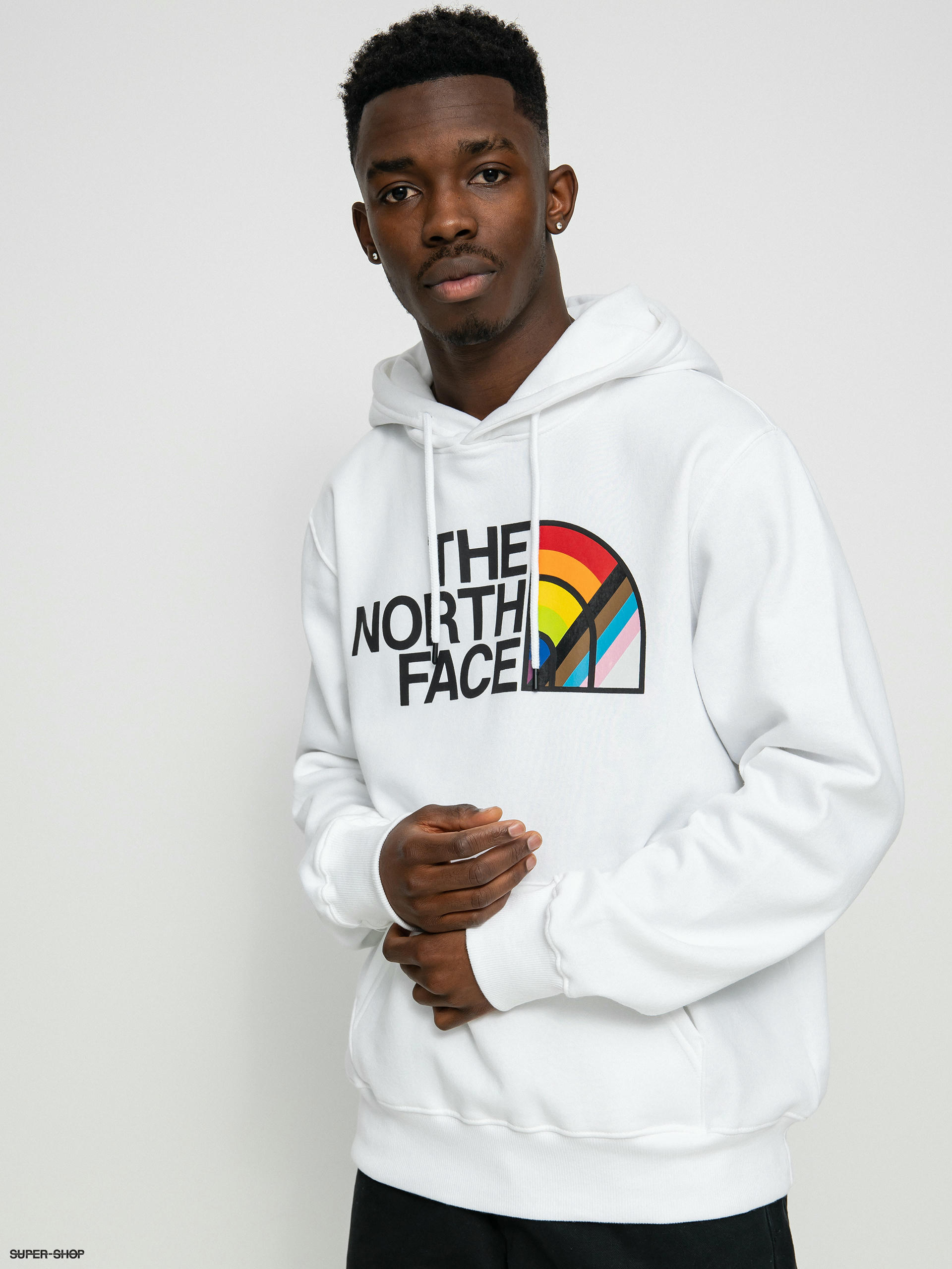 The north face rainbow hoodie sale