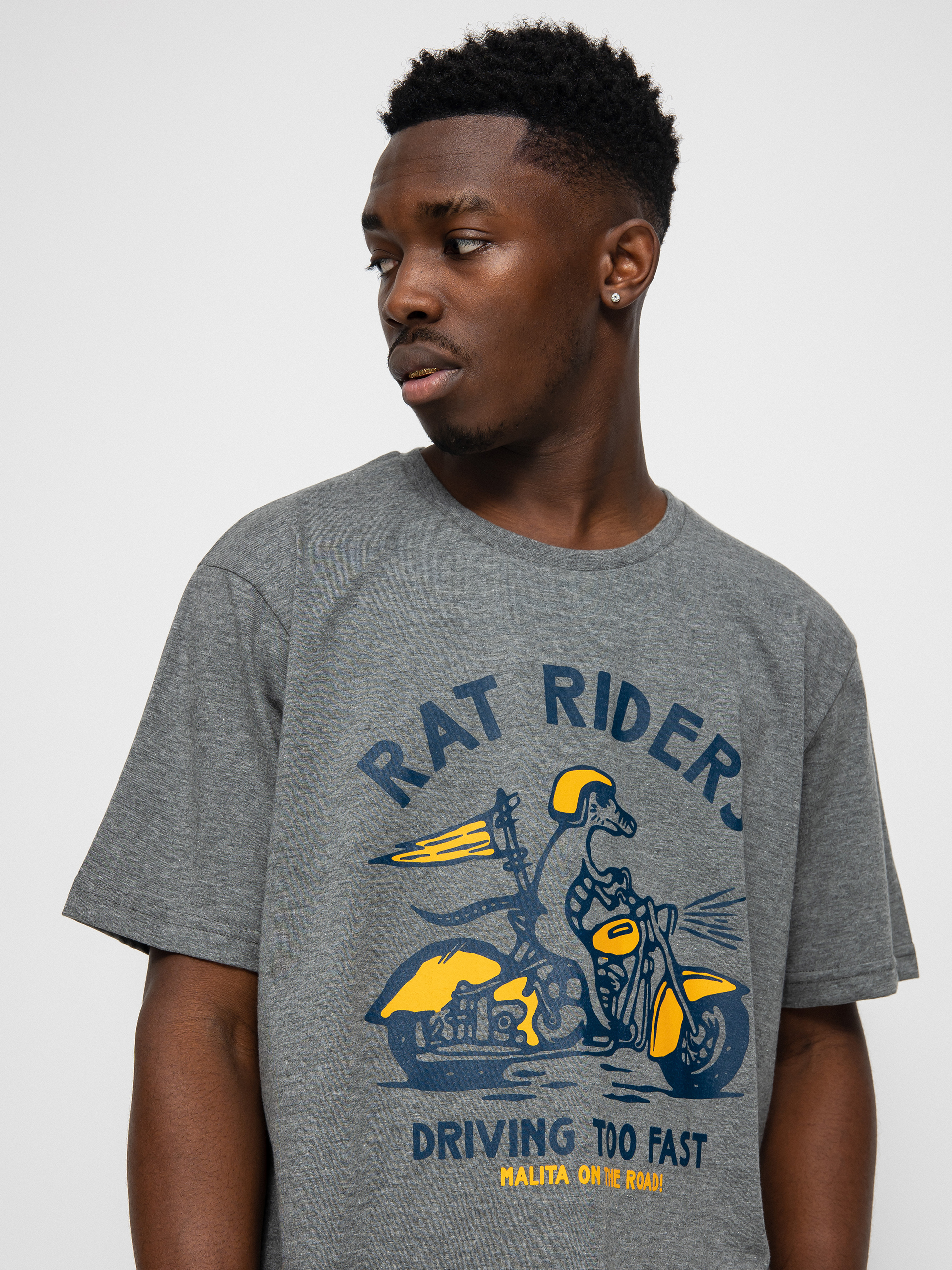 Malita Rat Riders T-shirt (heather grey)