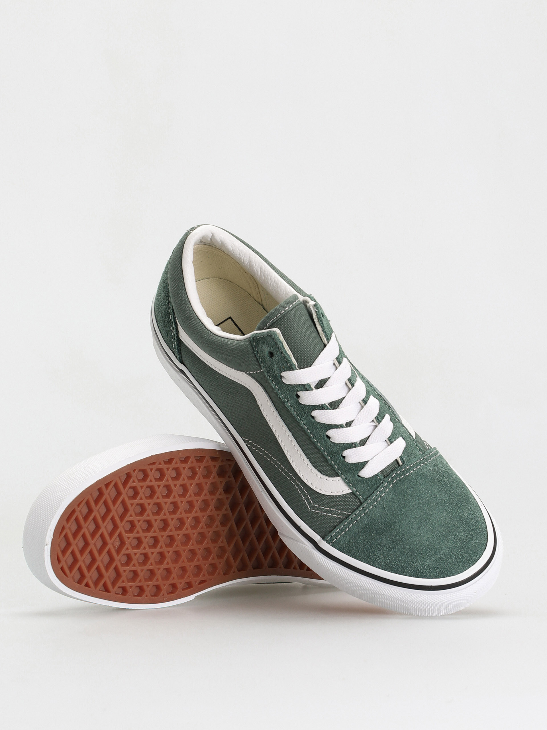 Vans Old Skool Shoes (color theory duck green)
