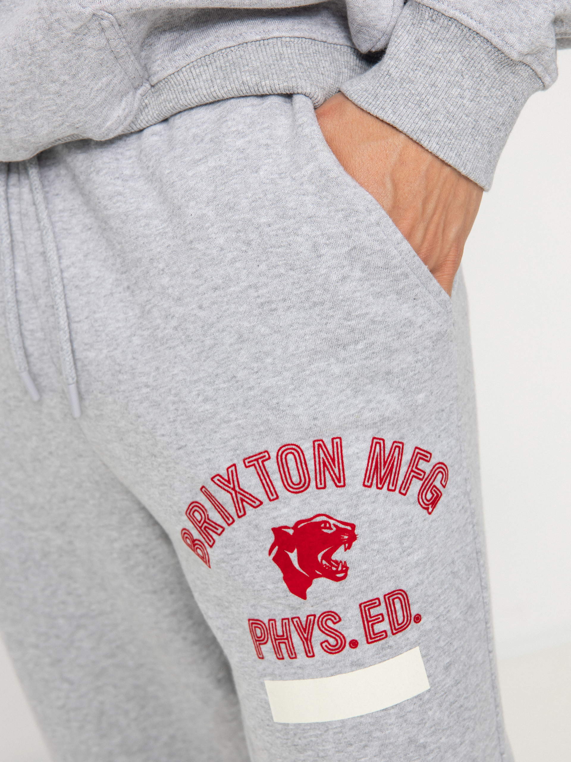 Brixton Phys. Ed. Sweatpant Pants (heather grey)