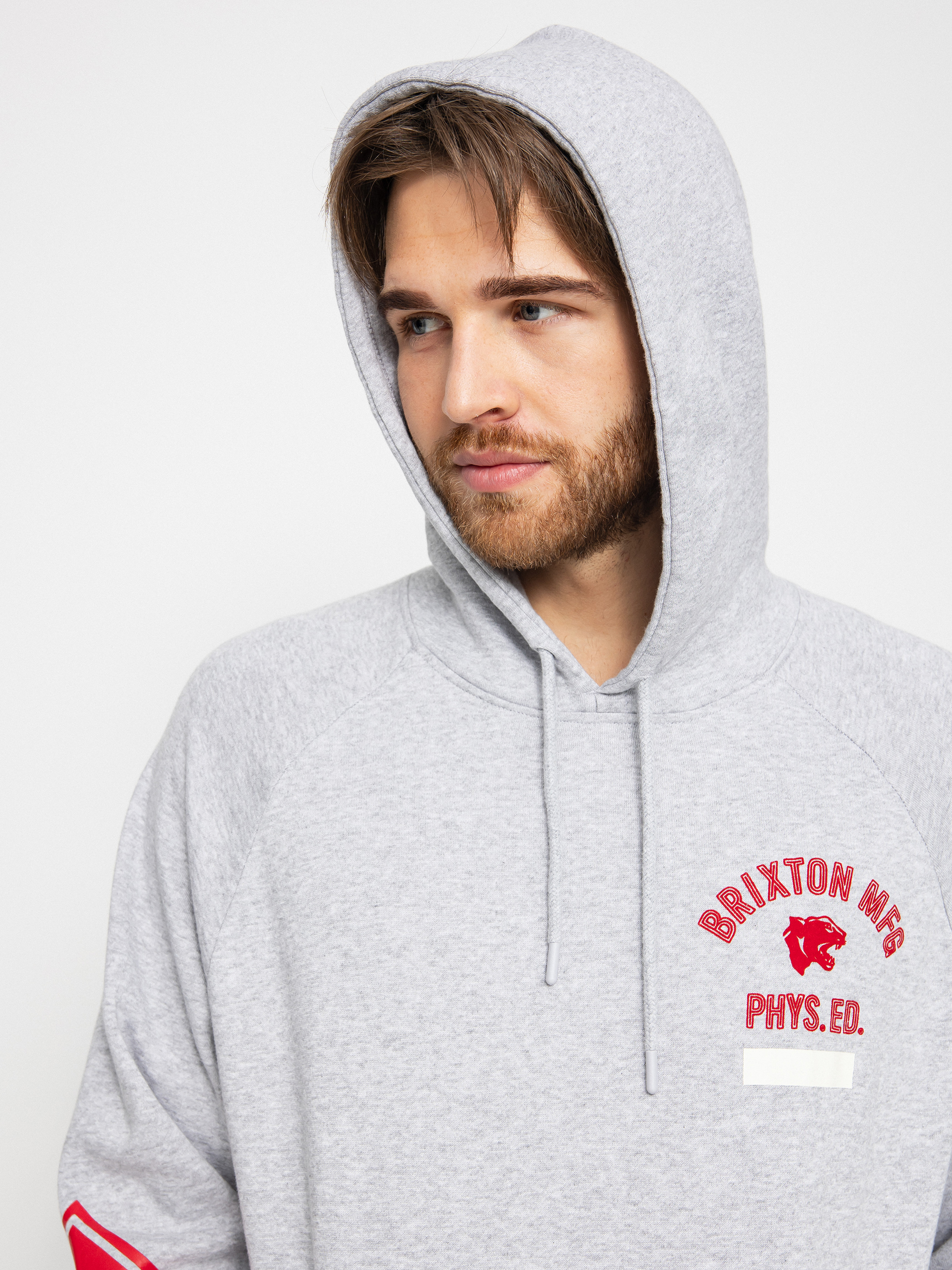 Brixton Phys. Ed. Raglan HD Hoodie (heather grey)