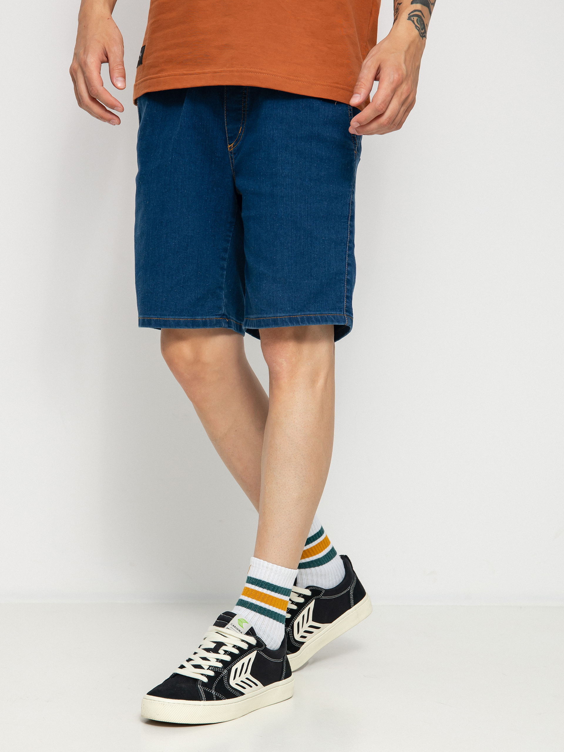 Elade Classic Jogger Shorts (blue denim)