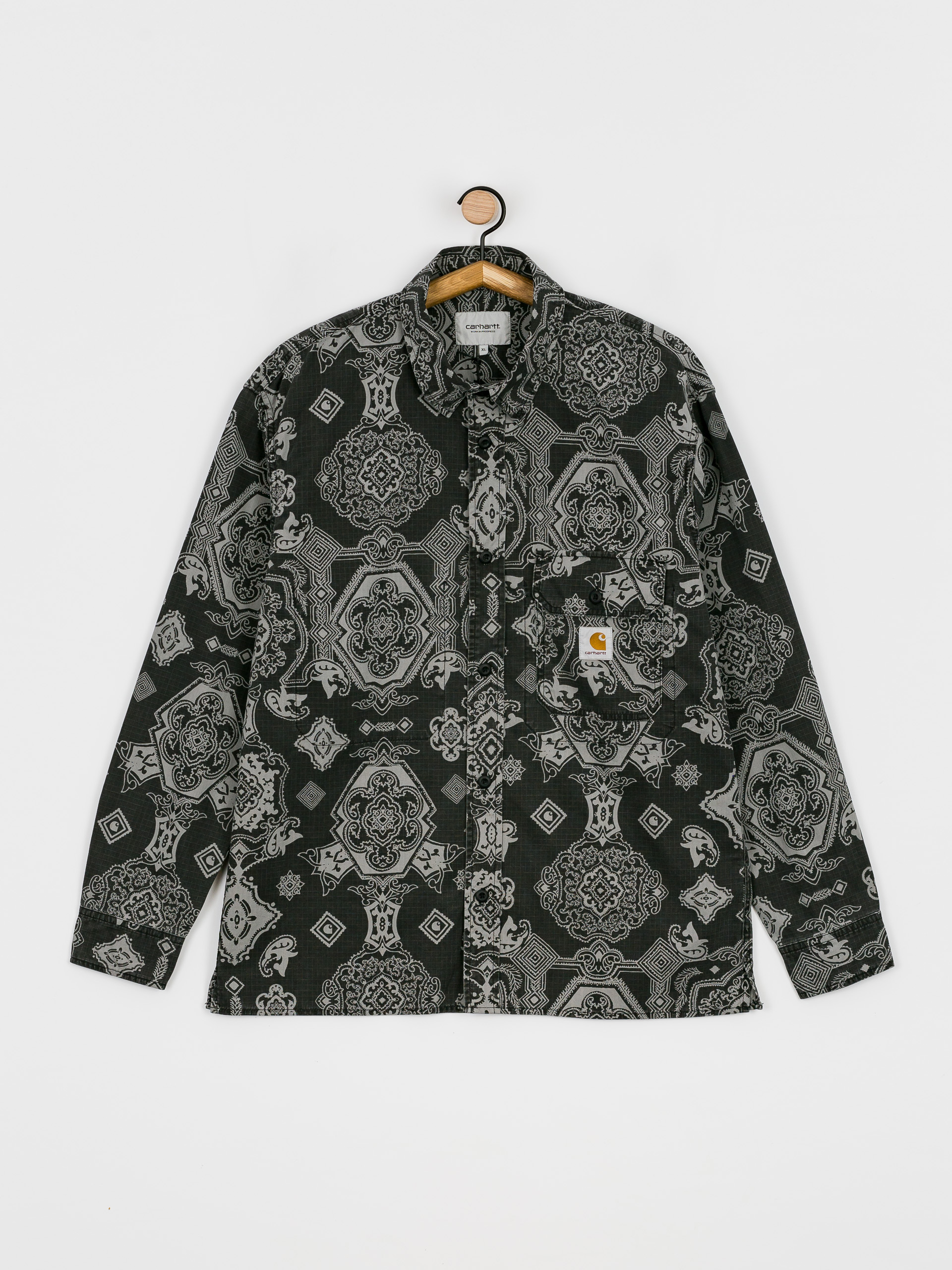トップス Carhartt wip VERSEE SHIRT Carhartt WIP Verse Shirt - black (verse print/black)
