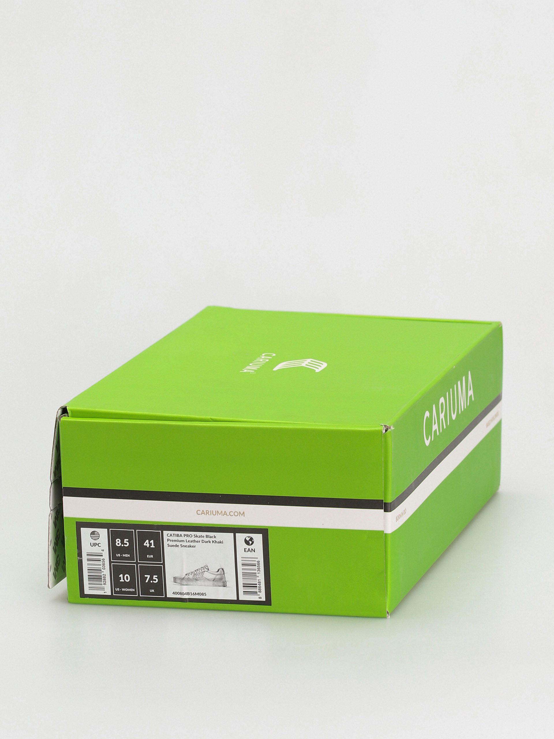 Cariuma Catiba Pro Shoes (black premium leather dark khaki suede)