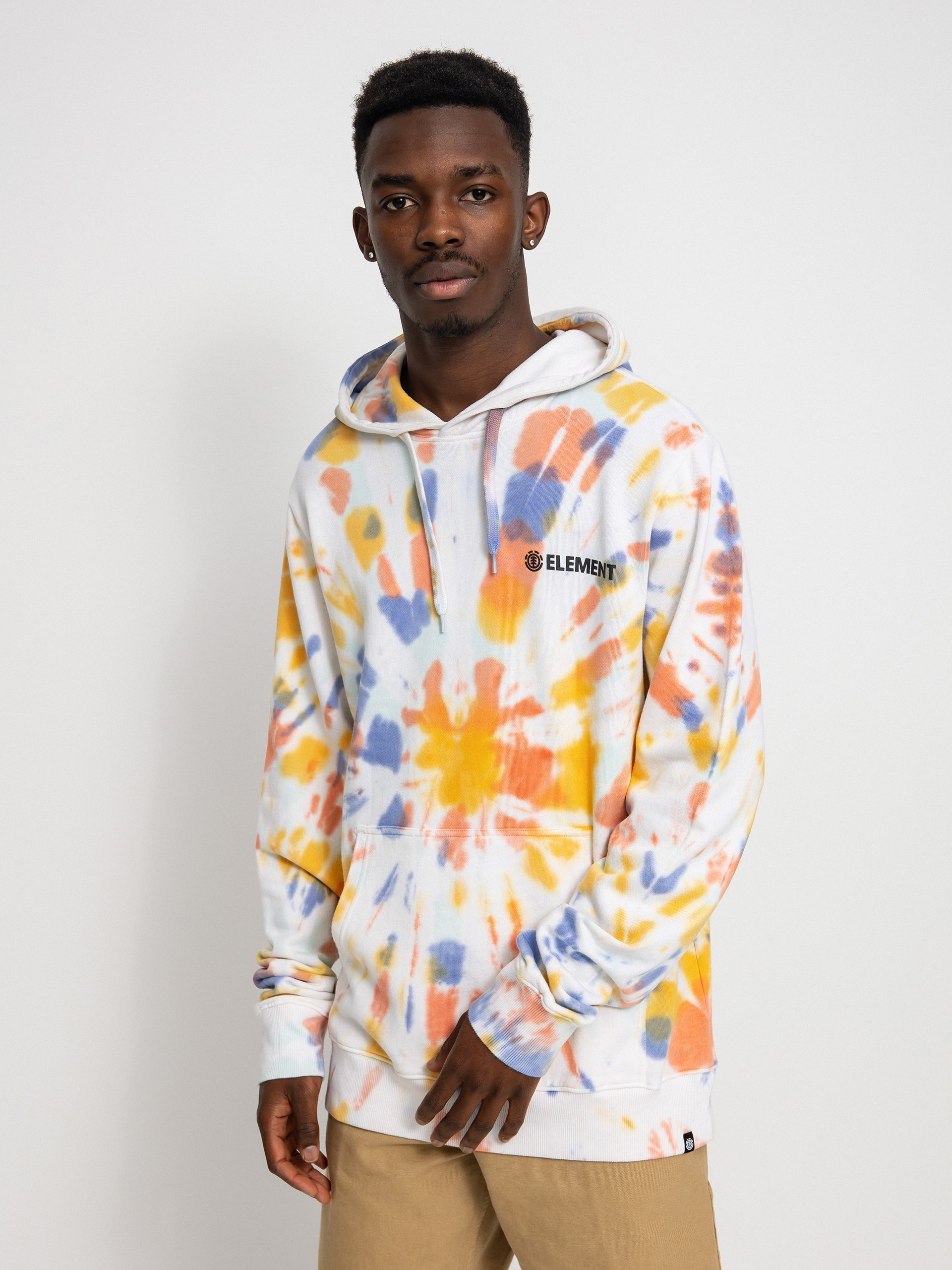 Francés Terry Algodón Sudadera Con Capucha Element Blazin Chest - Corte Normal, Algodón Francés Sudadera Billabong