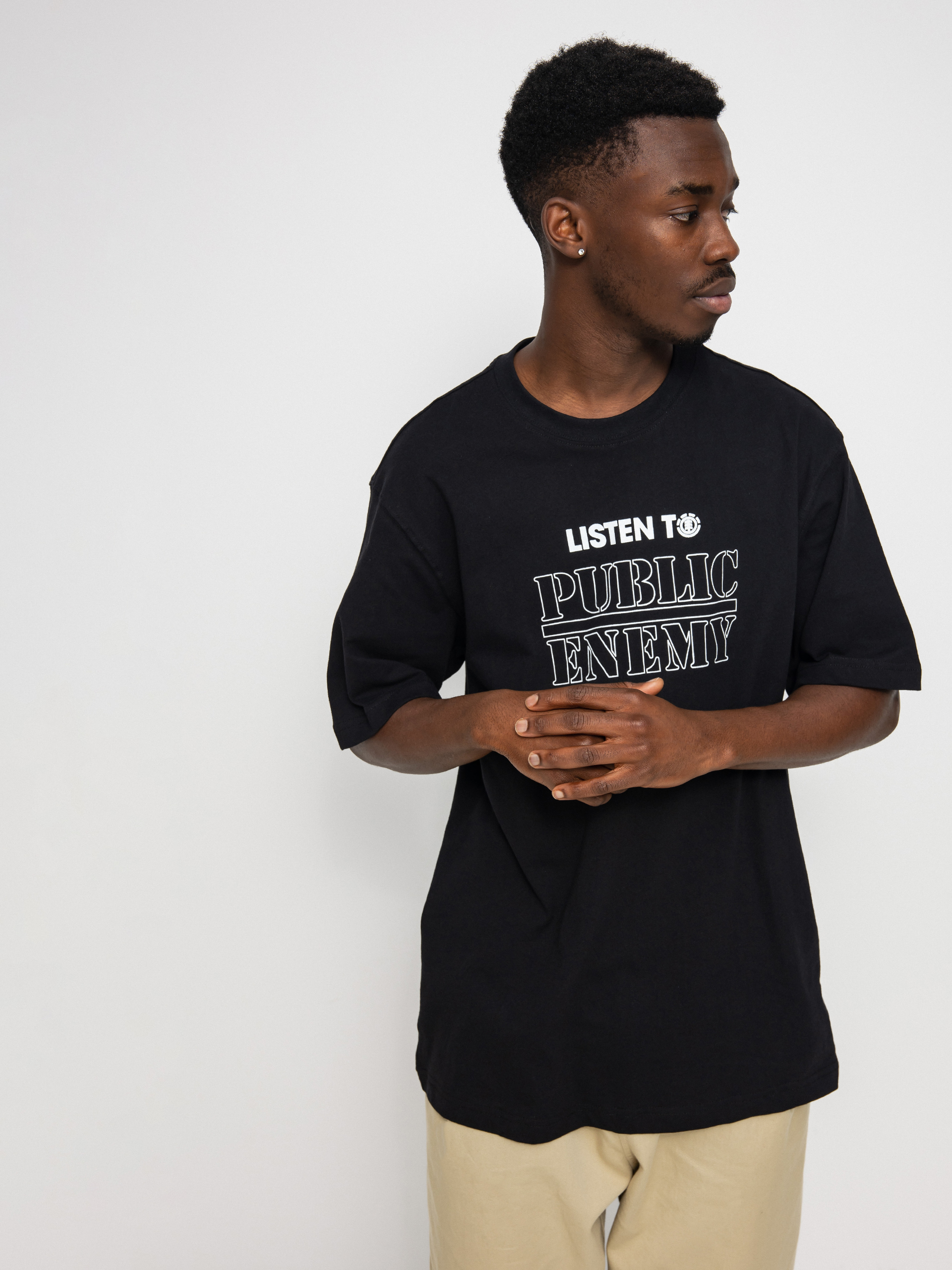 Element Pexe Listen To T-shirt (flint black)