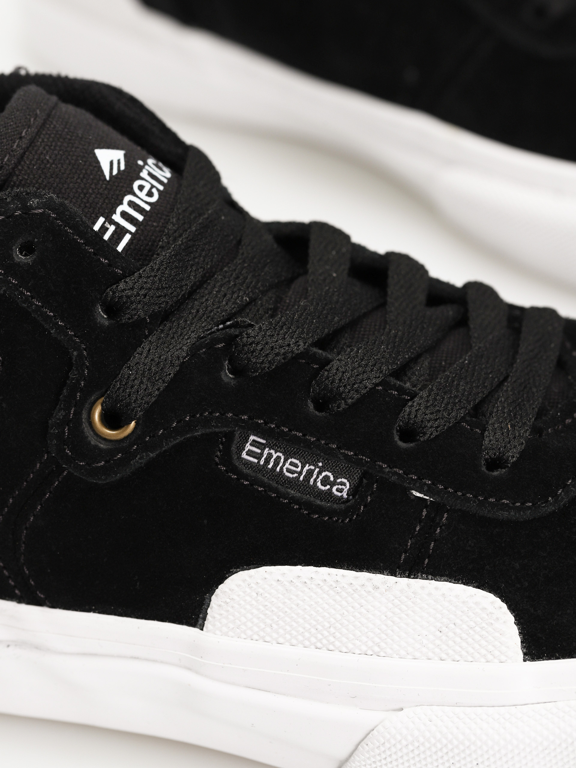 Emerica Pillar Youth Schuhe (black/white/gold)