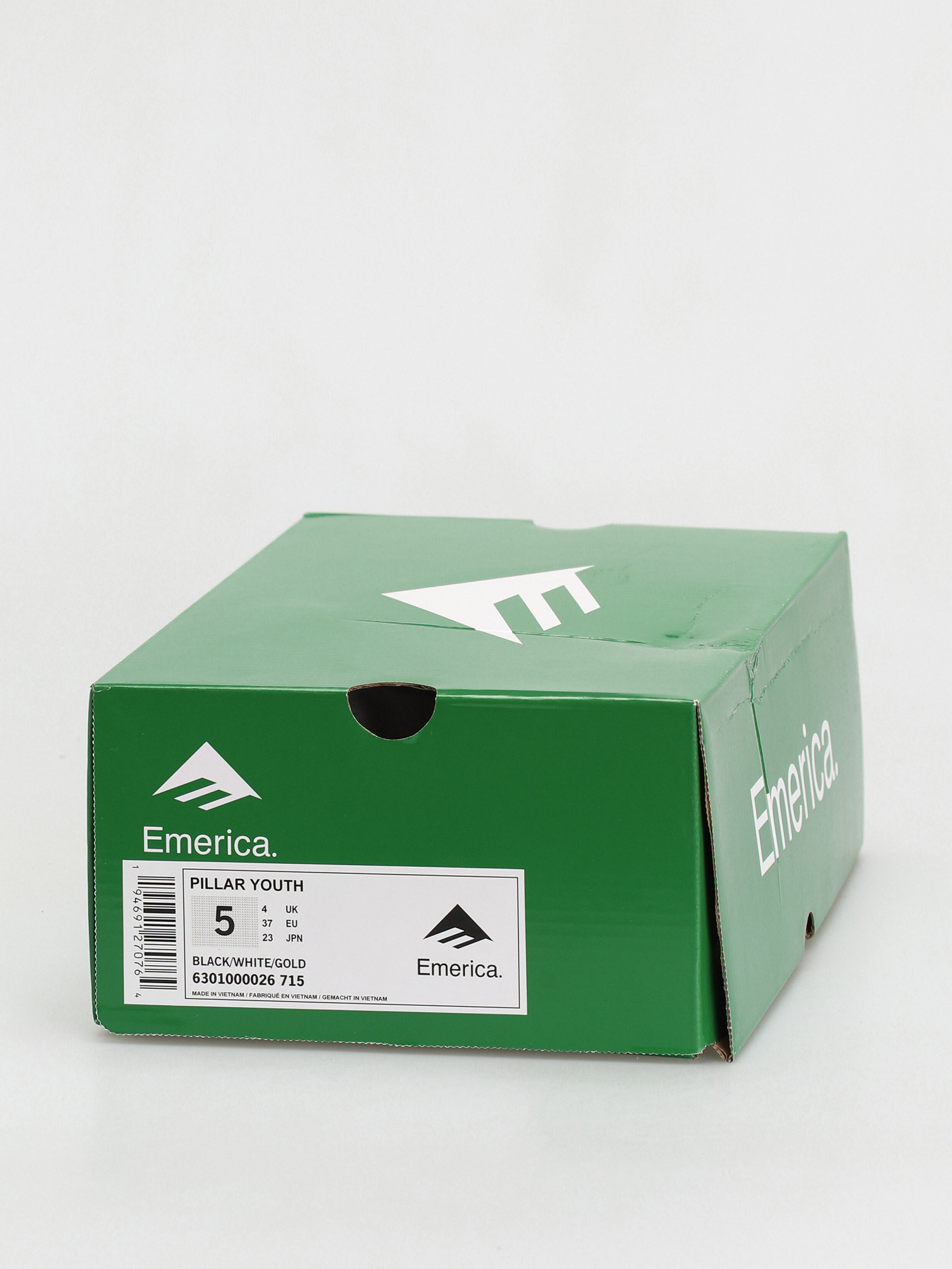 Emerica Pillar Youth Shoes (black/white/gold)