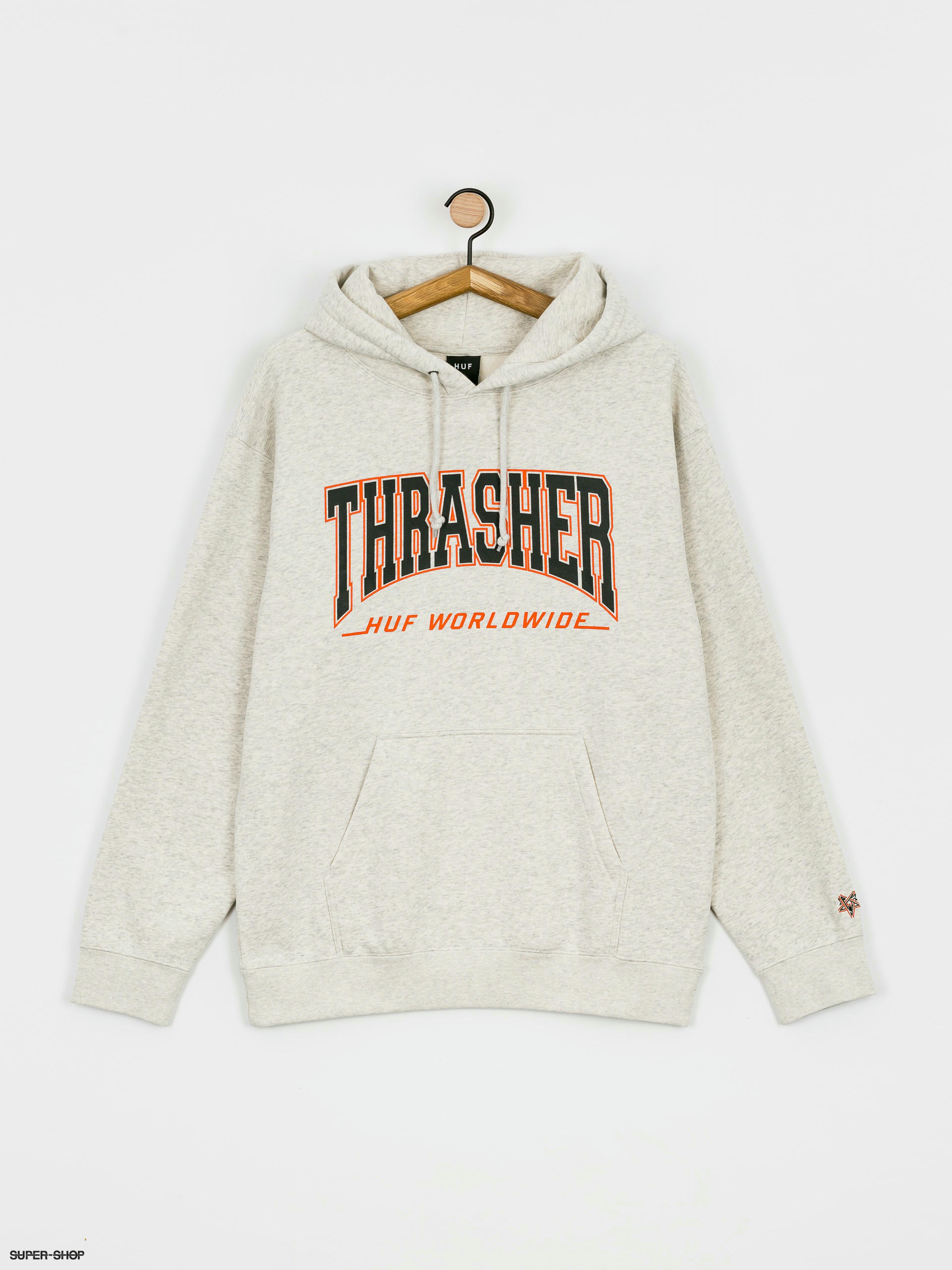 HUF X Thrasher Bayview HD Hoodie (athletic heather)