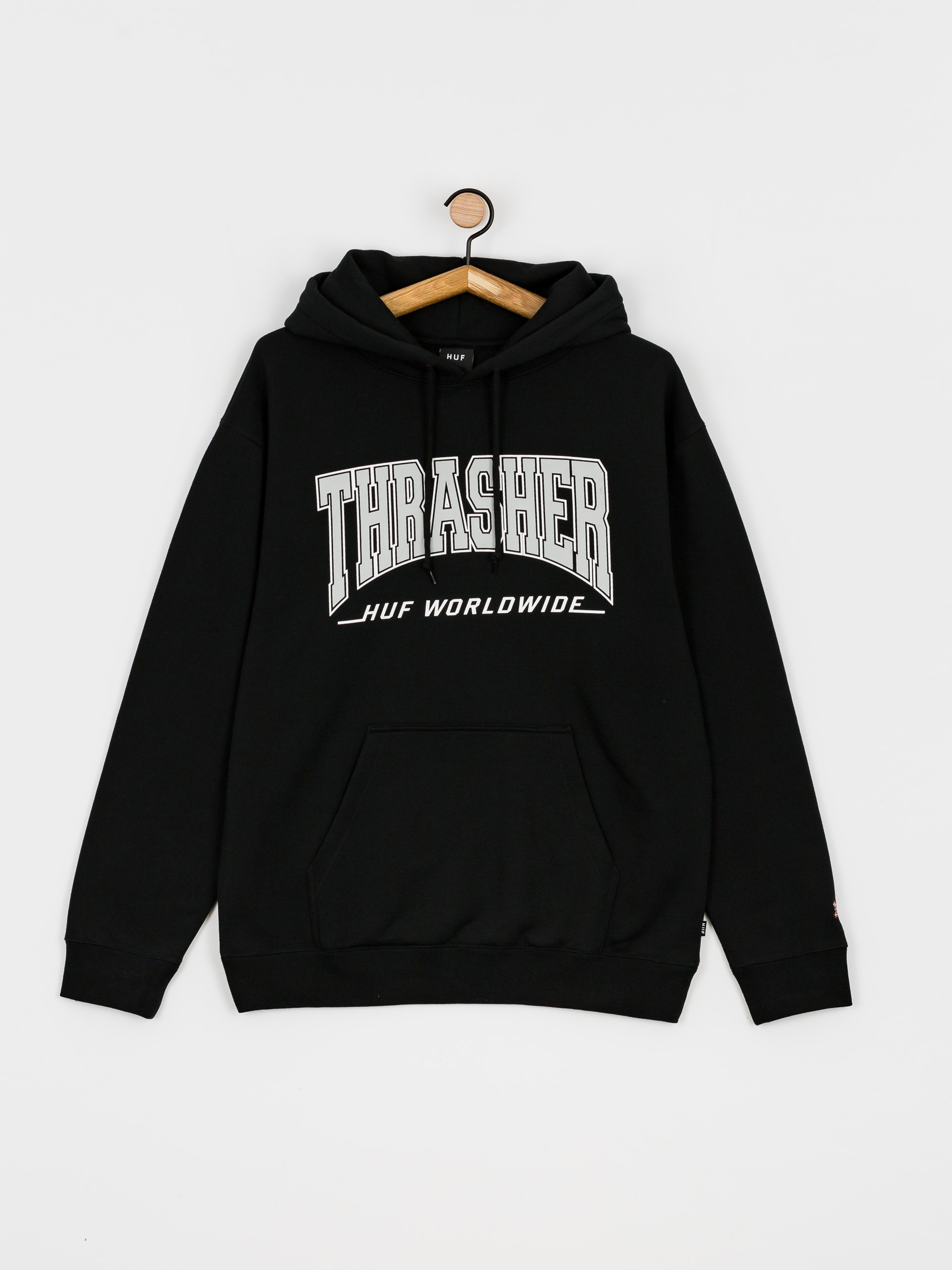 HUF X Thrasher Bayview HD Hoodie (black)