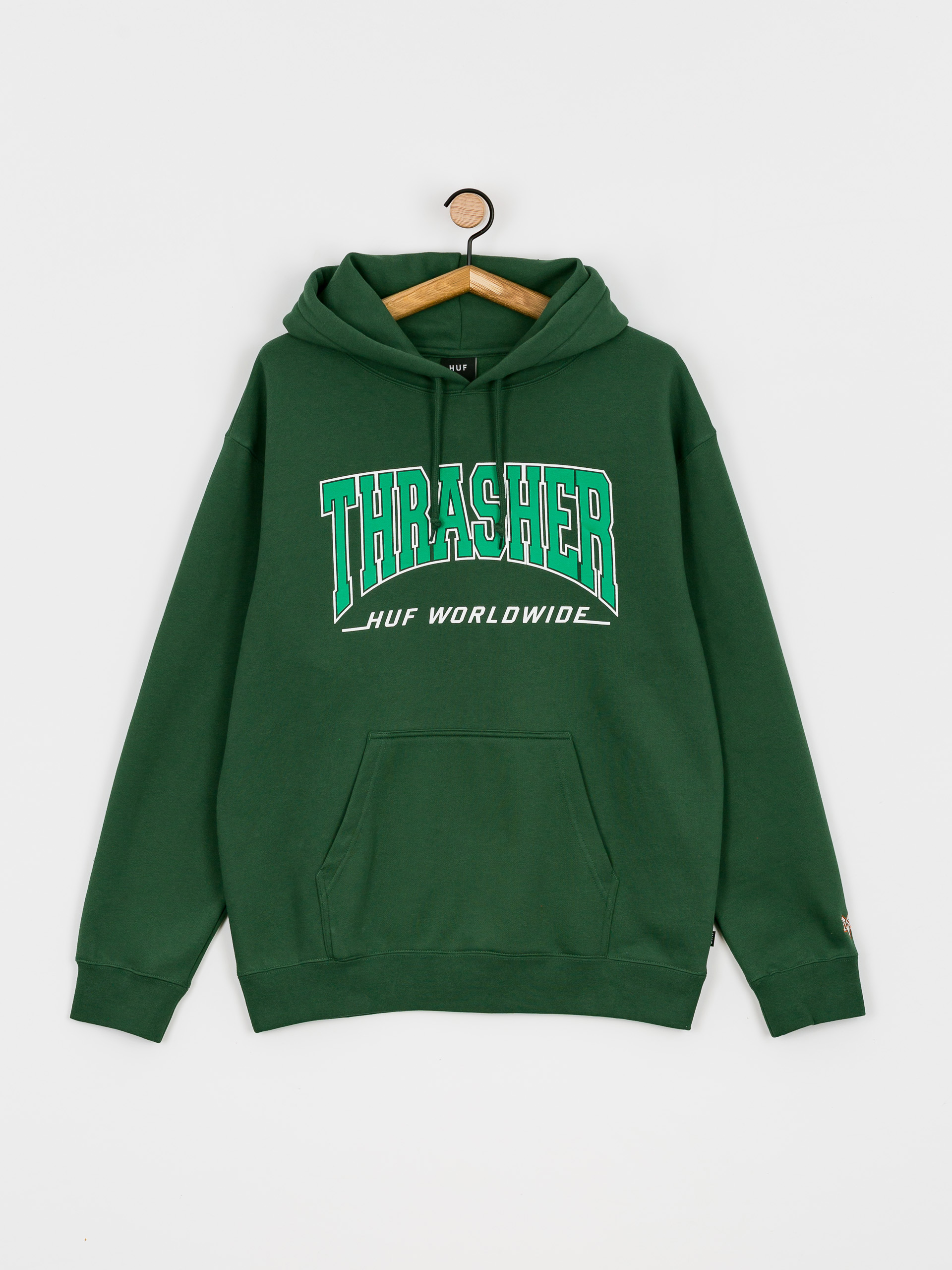 HUF X Thrasher Bayview HD Hoodie (forest green)