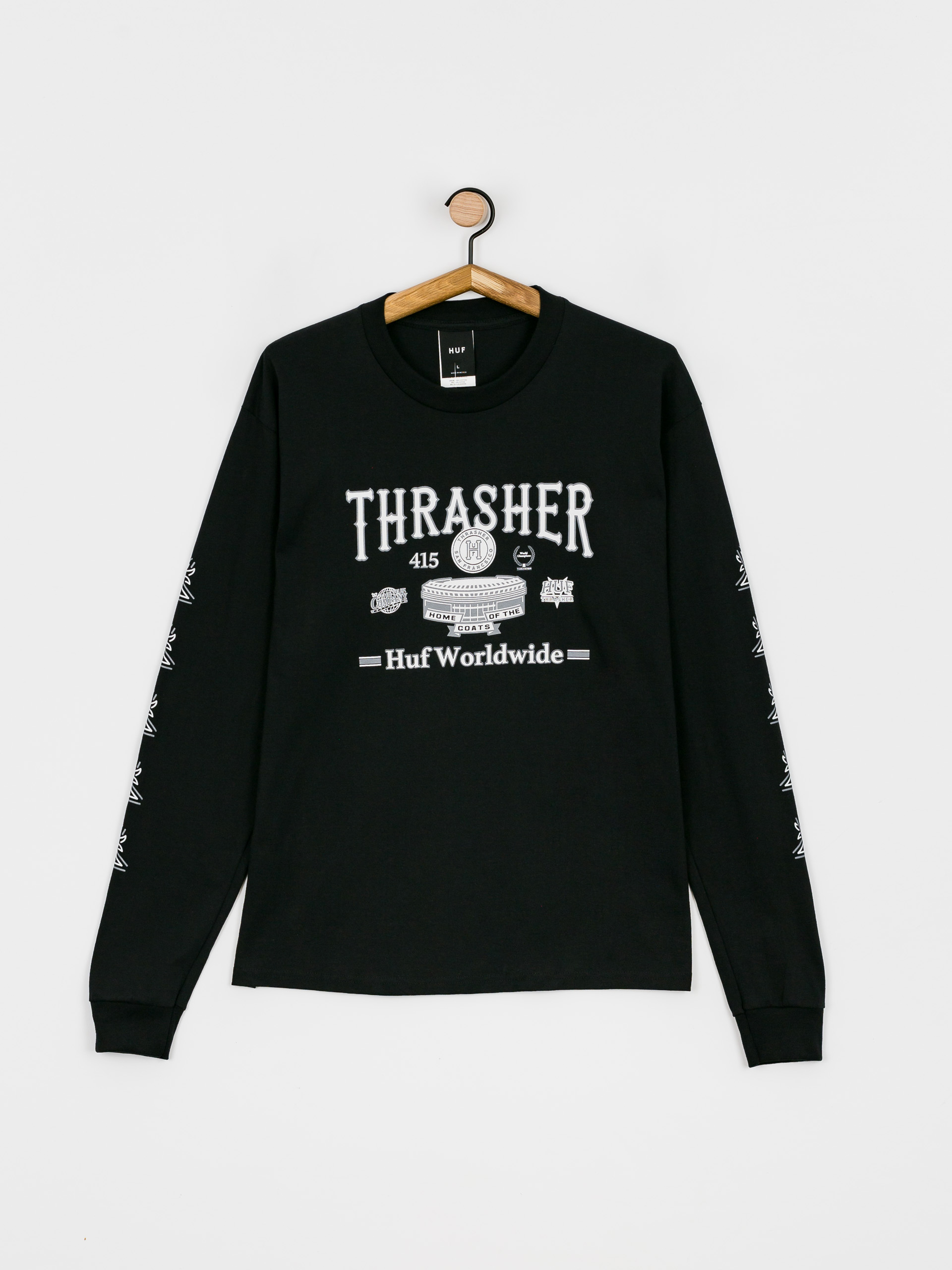 HUF X Thrasher Monteray Longsleeve black (black)