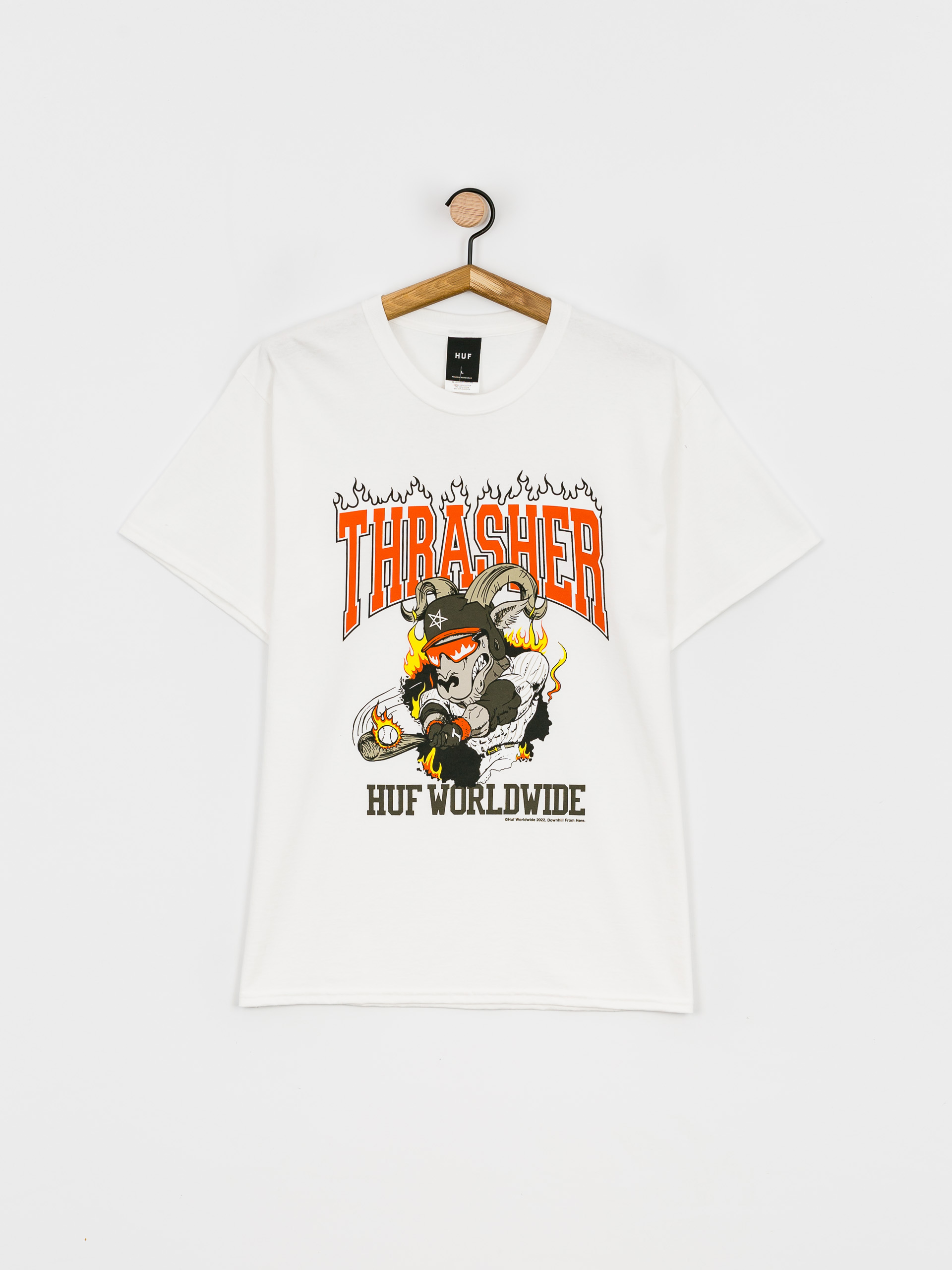HUF X Thrasher Rincon T-shirt (white)