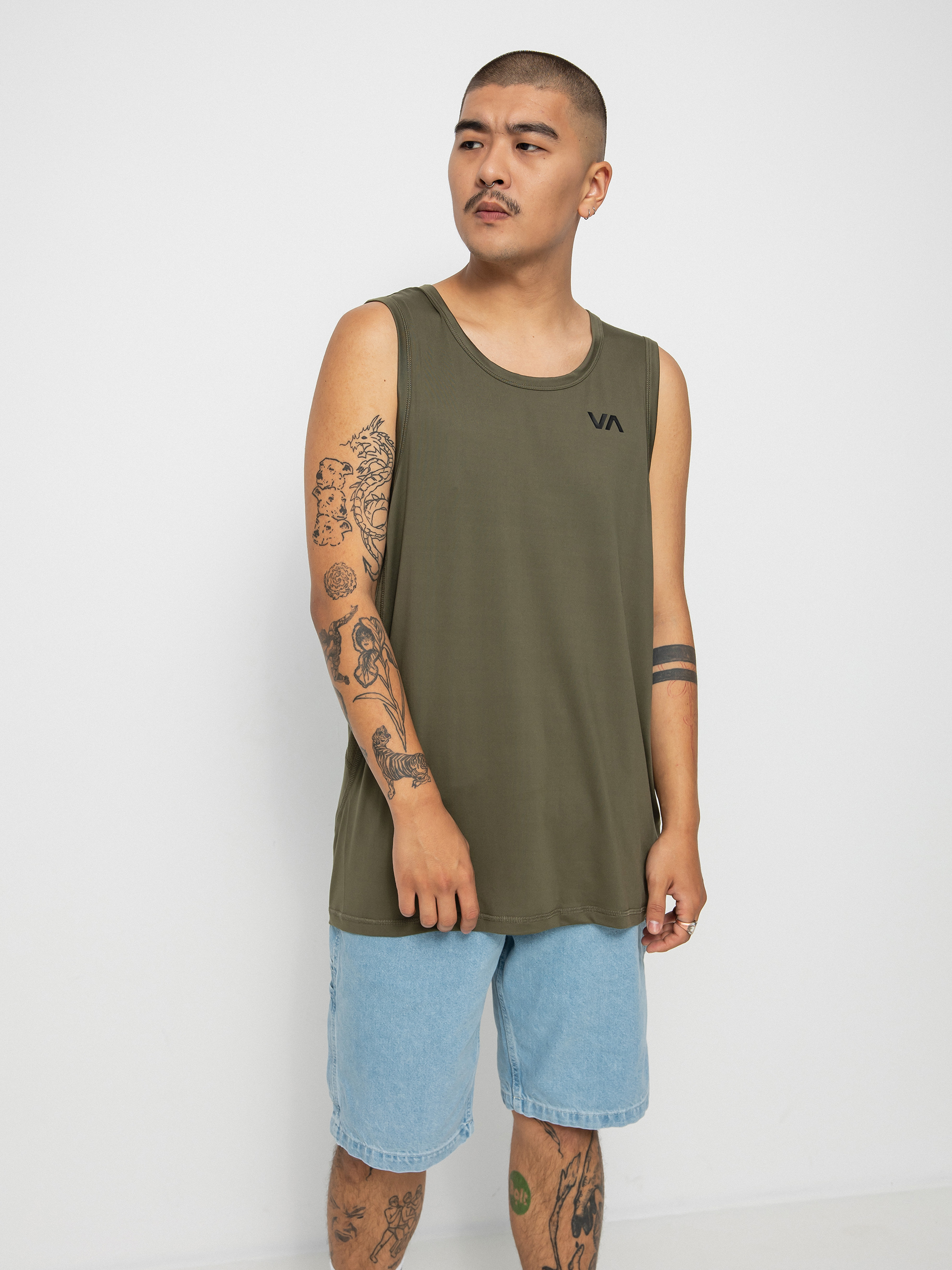 RVCA Koszulka Sport Vent Sl T-shirt (olive)