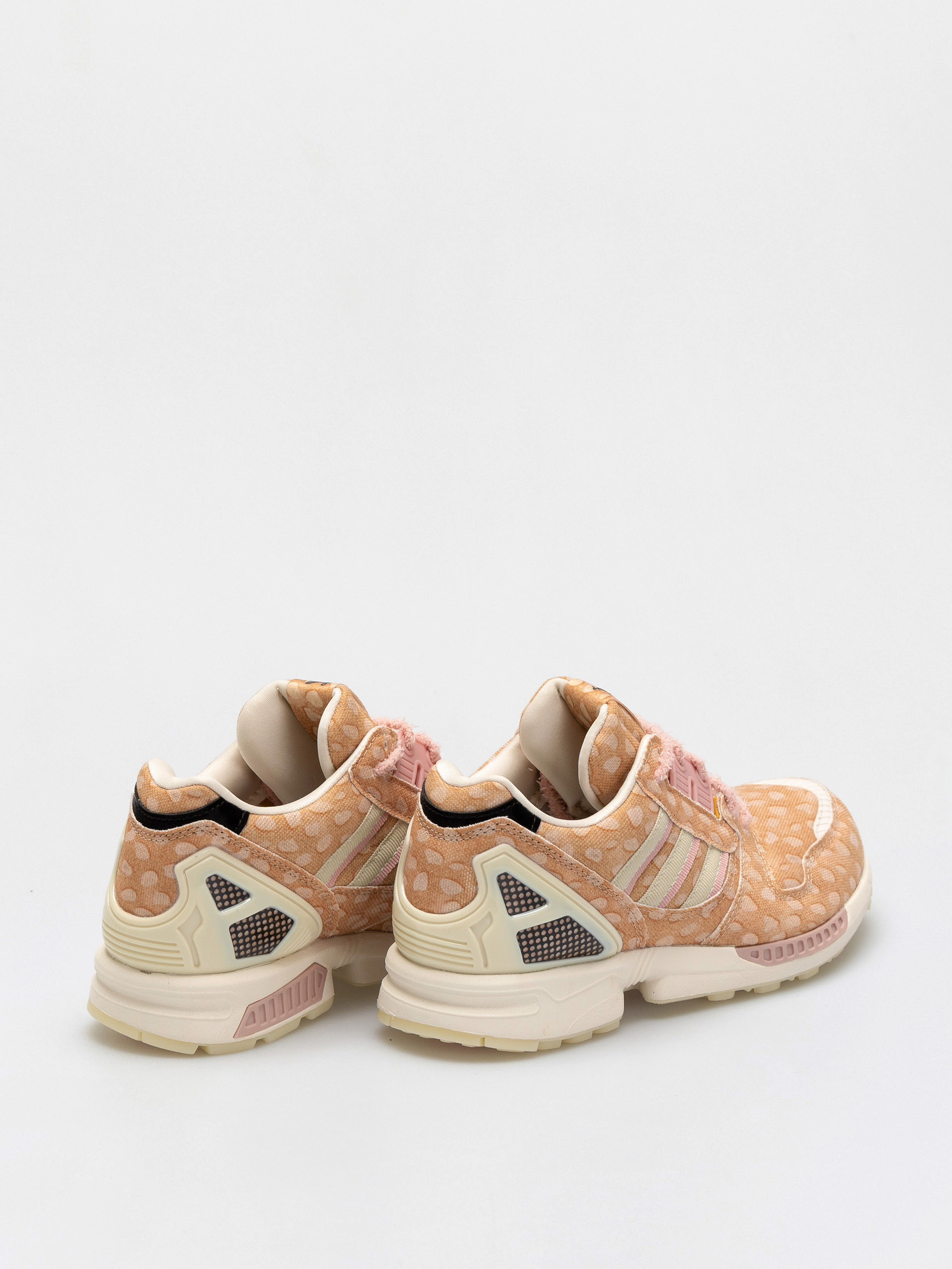 Adidas brown zx hotsell flux animal print sneakers