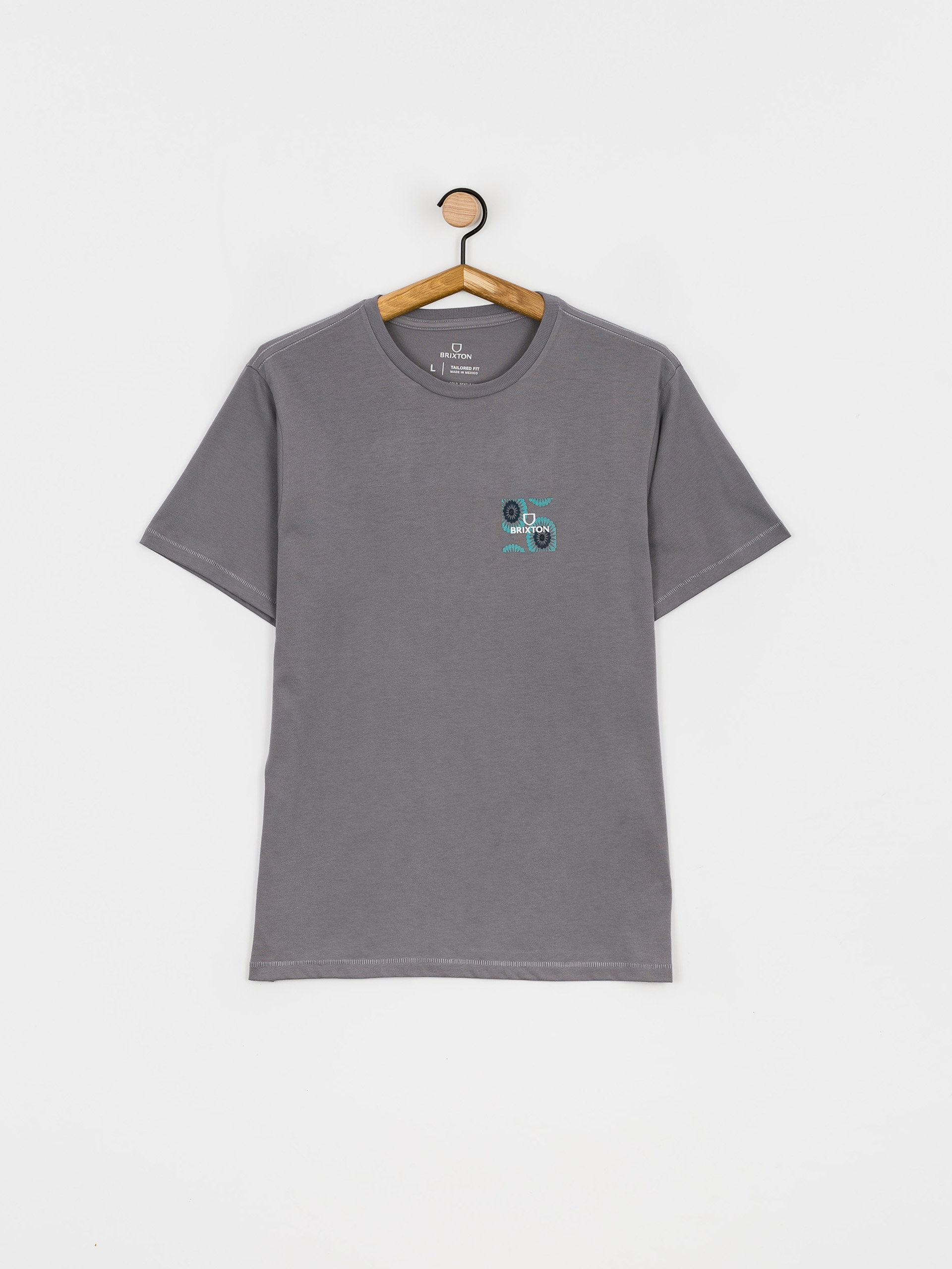 Brixton Alpha Block T-Shirt (pebble/psyc)