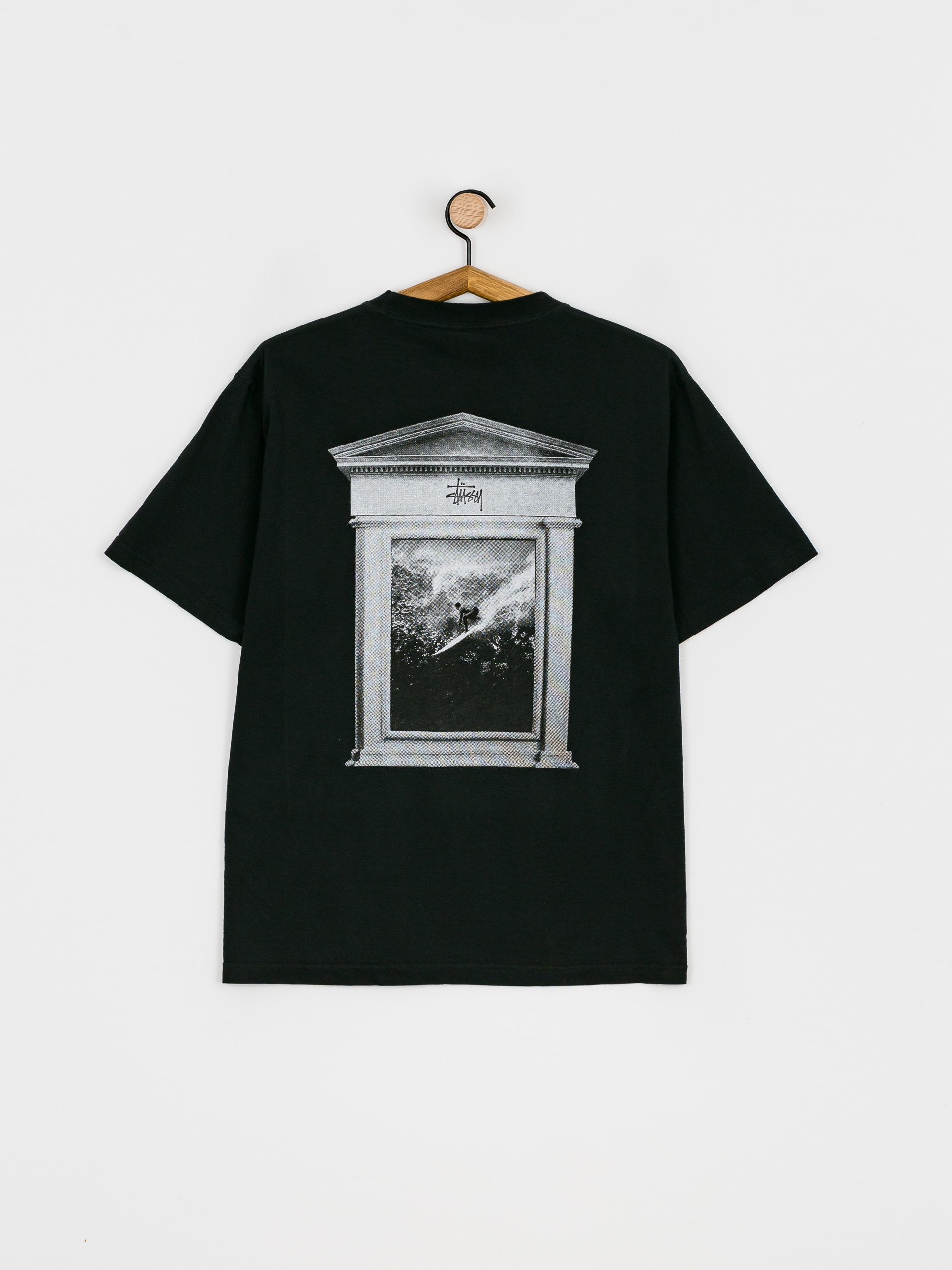 Stussy Surf Tomb Pig. Dyed T-shirt (black)