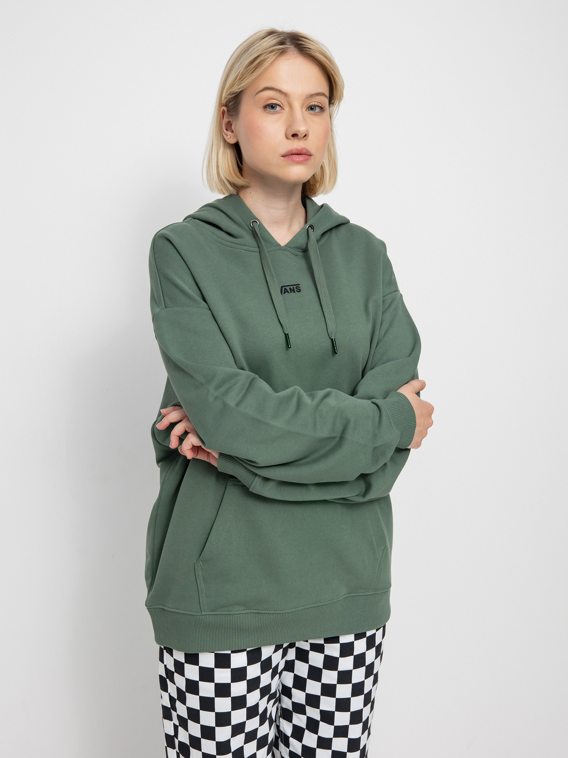 Vans Flying V Uniw Ft Ls HD Hoodie Wmn (duck green)